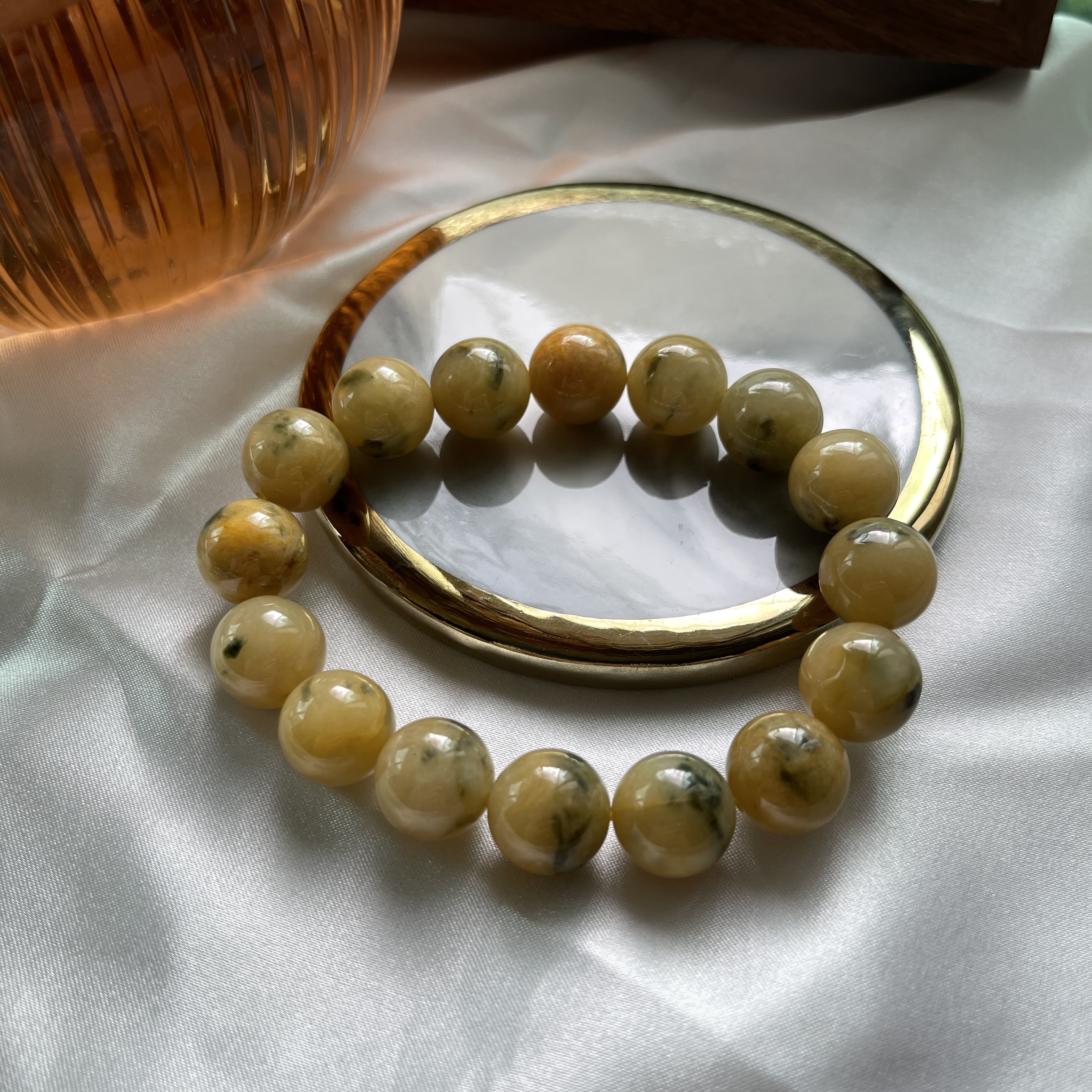 Scenic Yellow Jade Bracelet (PJA00134) 