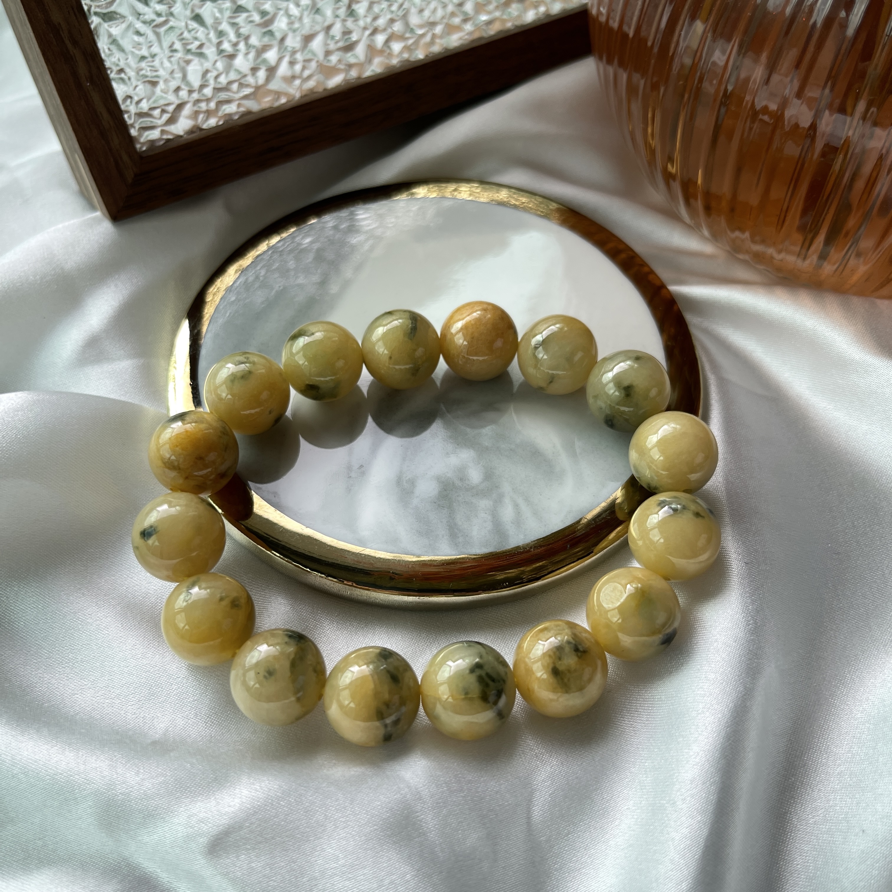Scenic Yellow Jade Bracelet (PJA00134) 