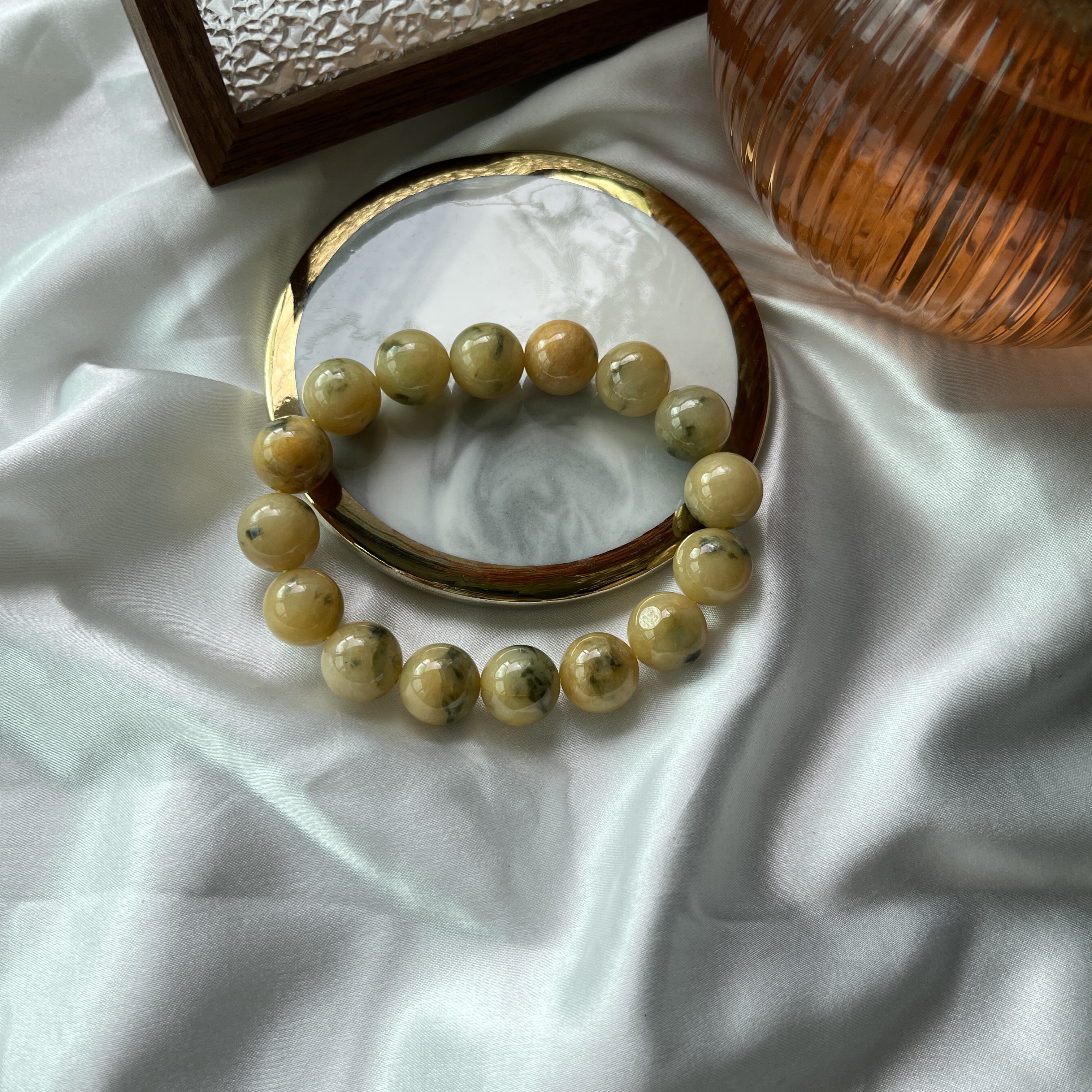 Scenic Yellow Jade Bracelet (PJA00134) 