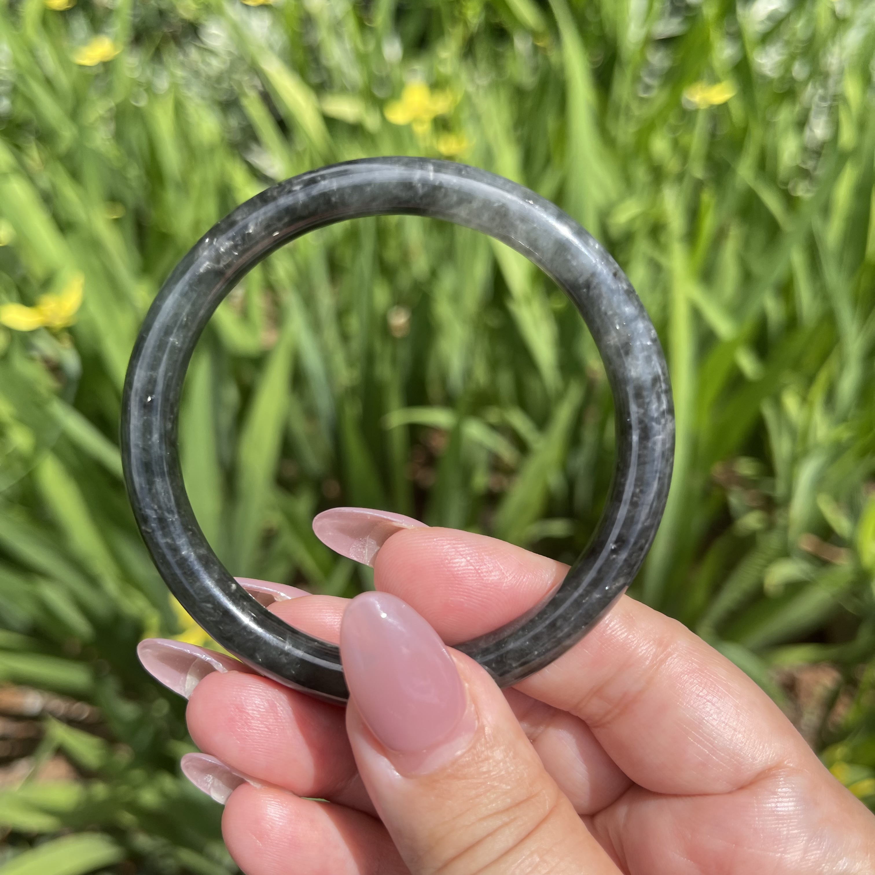 Round Jade Bangle (PJA00073)