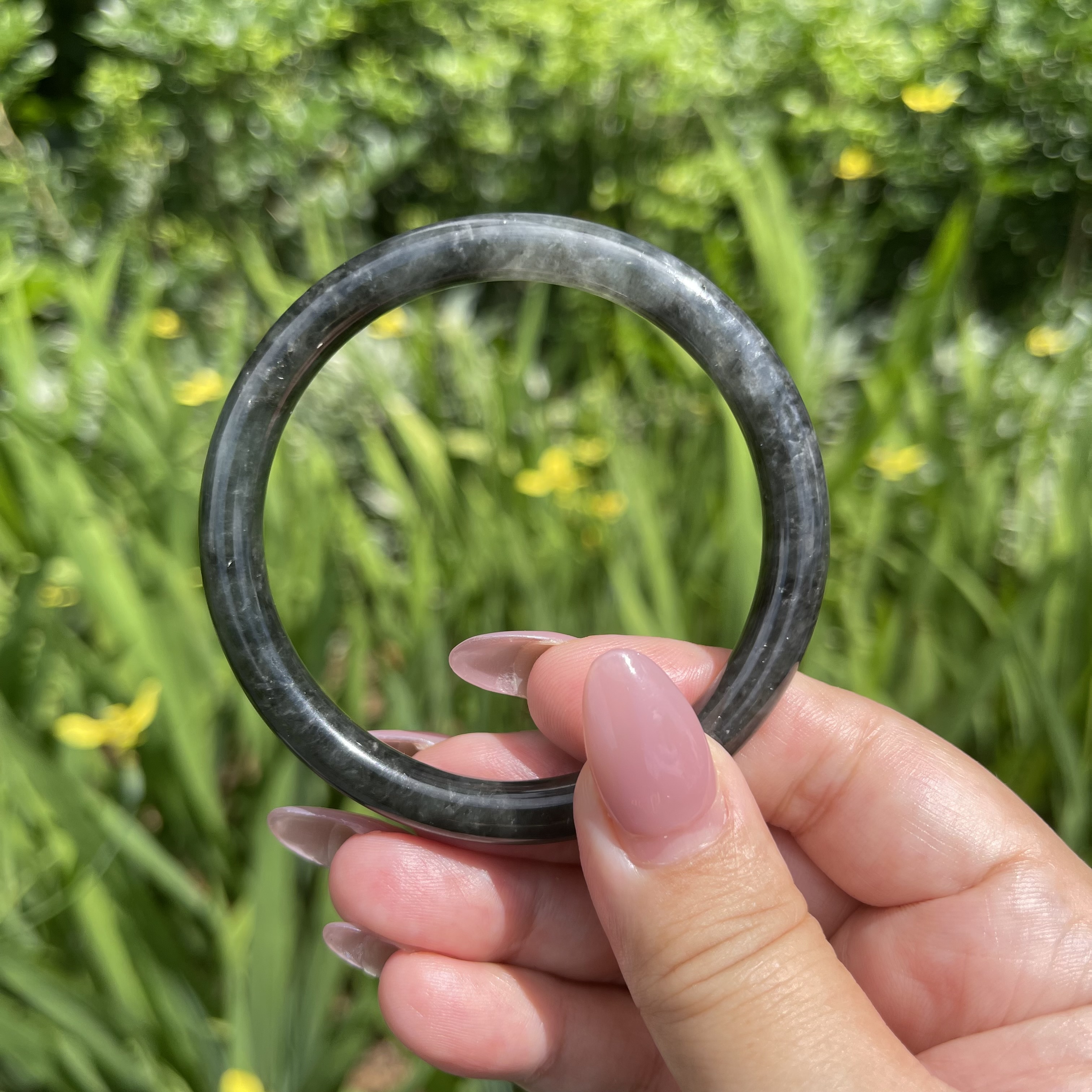 Round Jade Bangle (PJA00073)