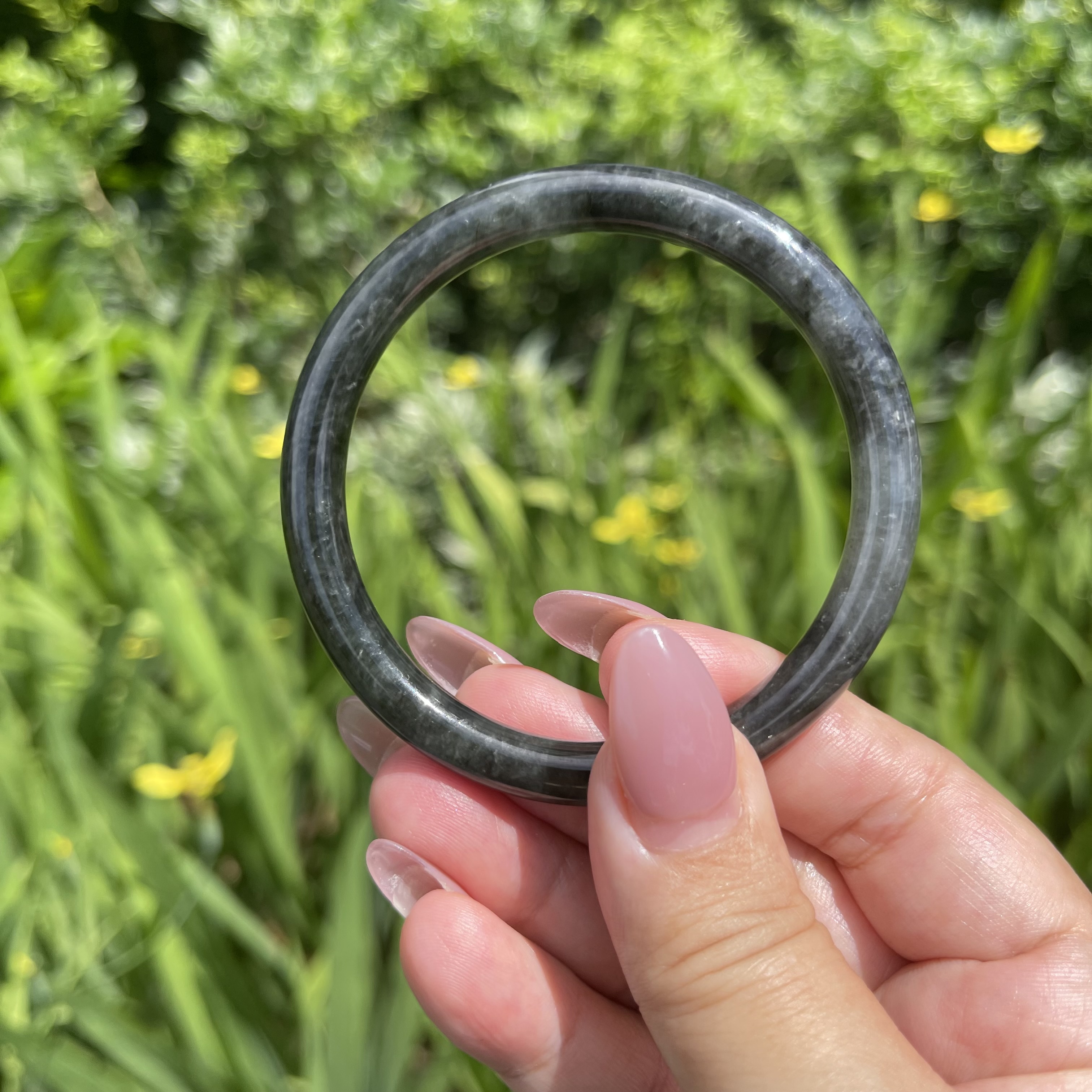Round Jade Bangle (PJA00073)