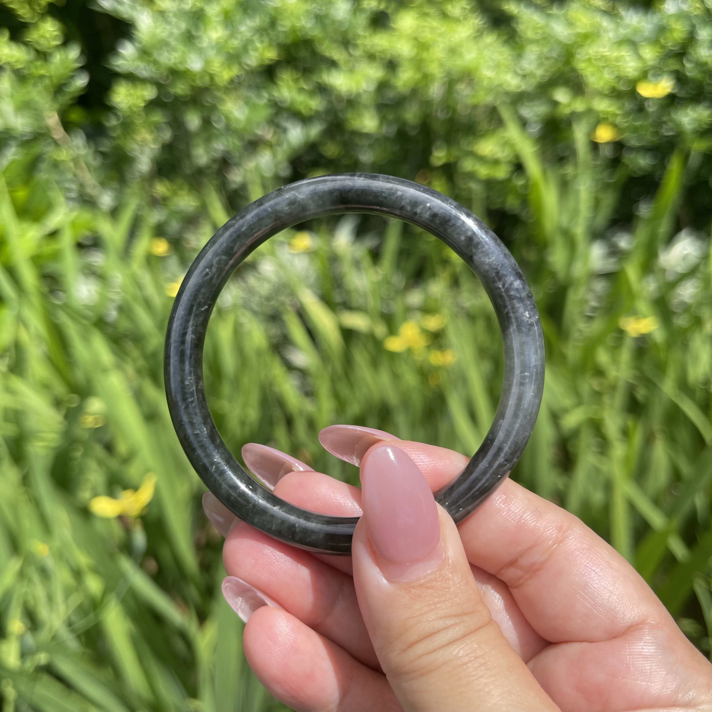 Round Jade Bangle (PJA00073)