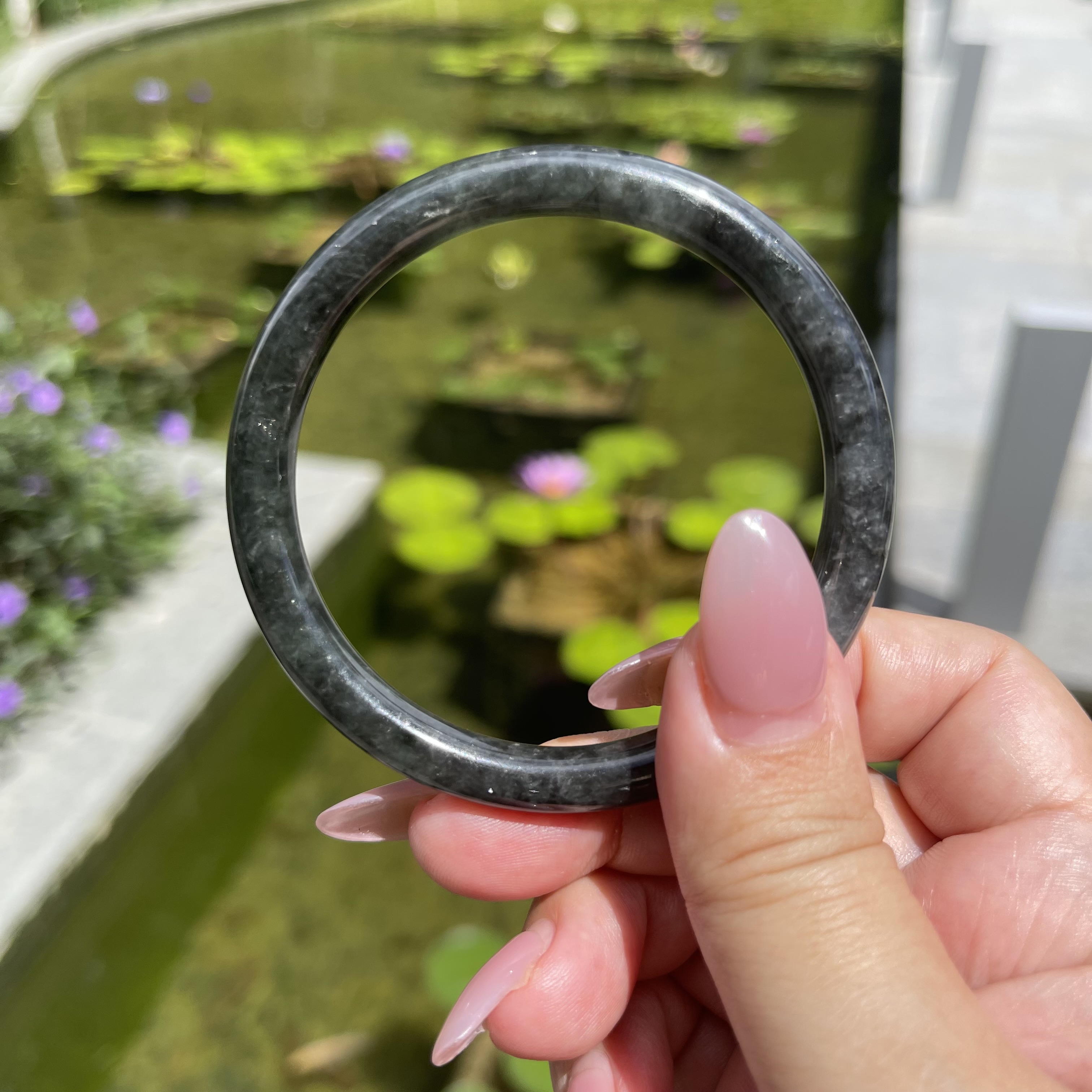 Round Jade Bangle (PJA00073)