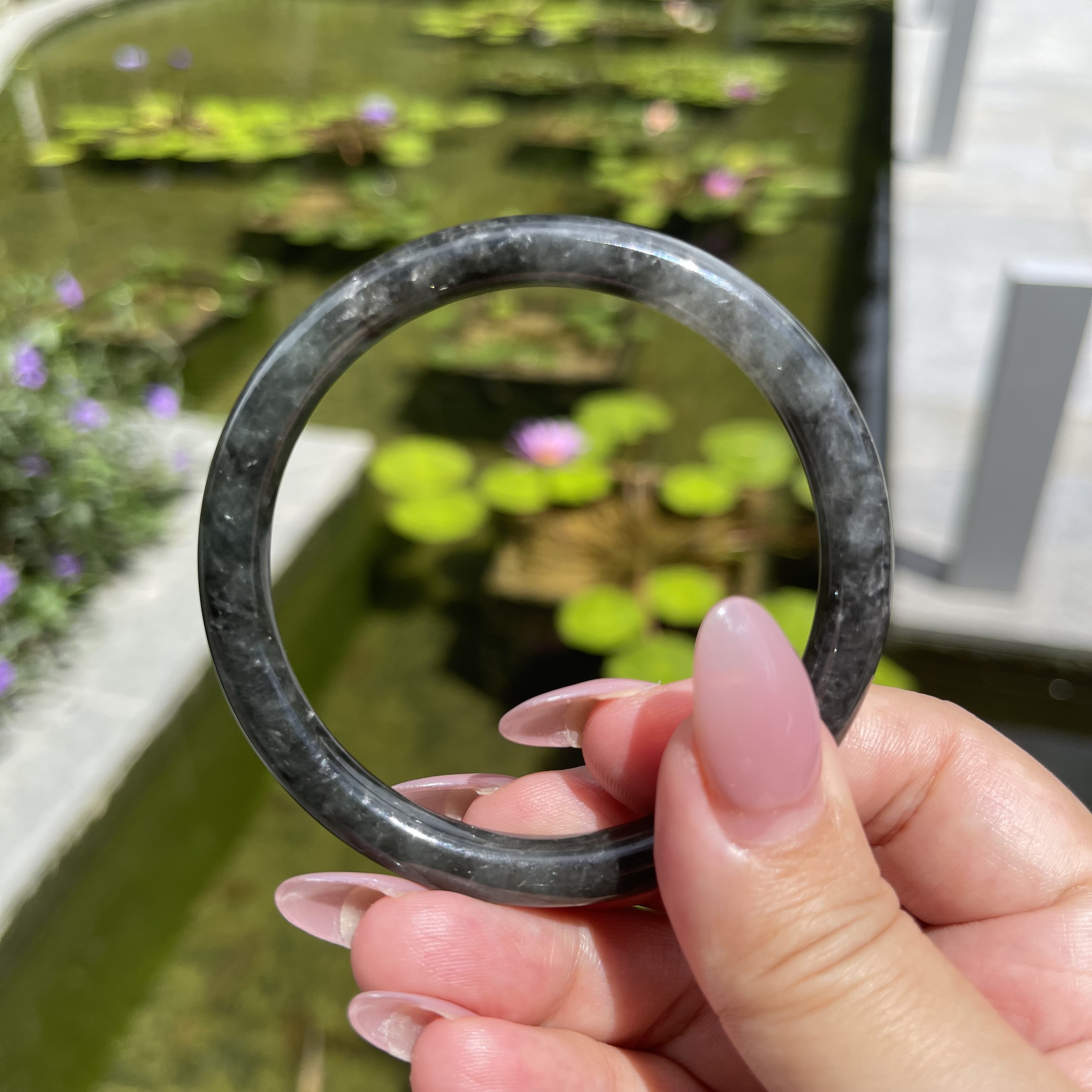 Round Jade Bangle (PJA00073)