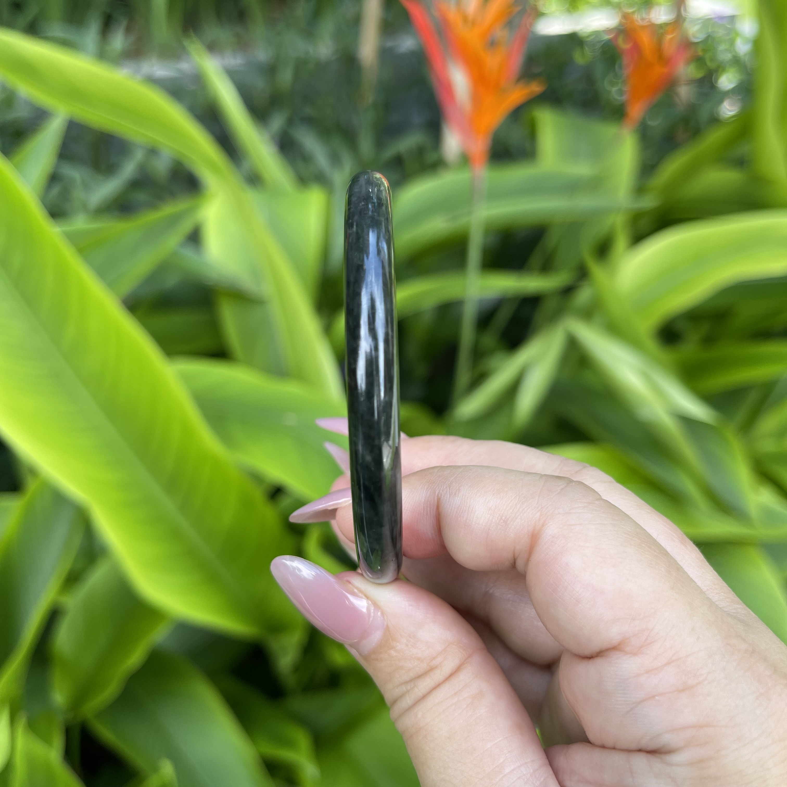 Round Jade Bangle (PJA00073)