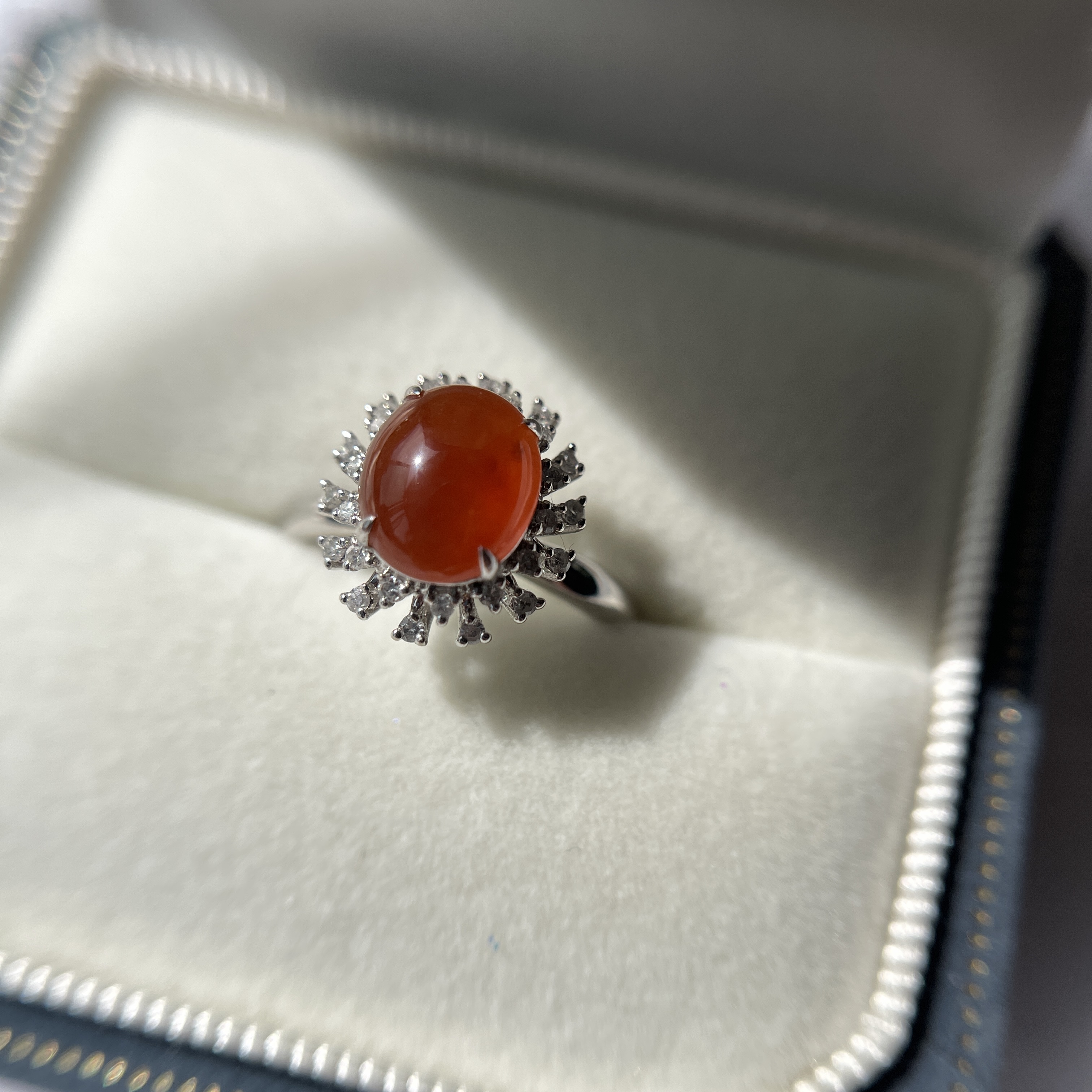 Red Jade Ring (PJA00135) 