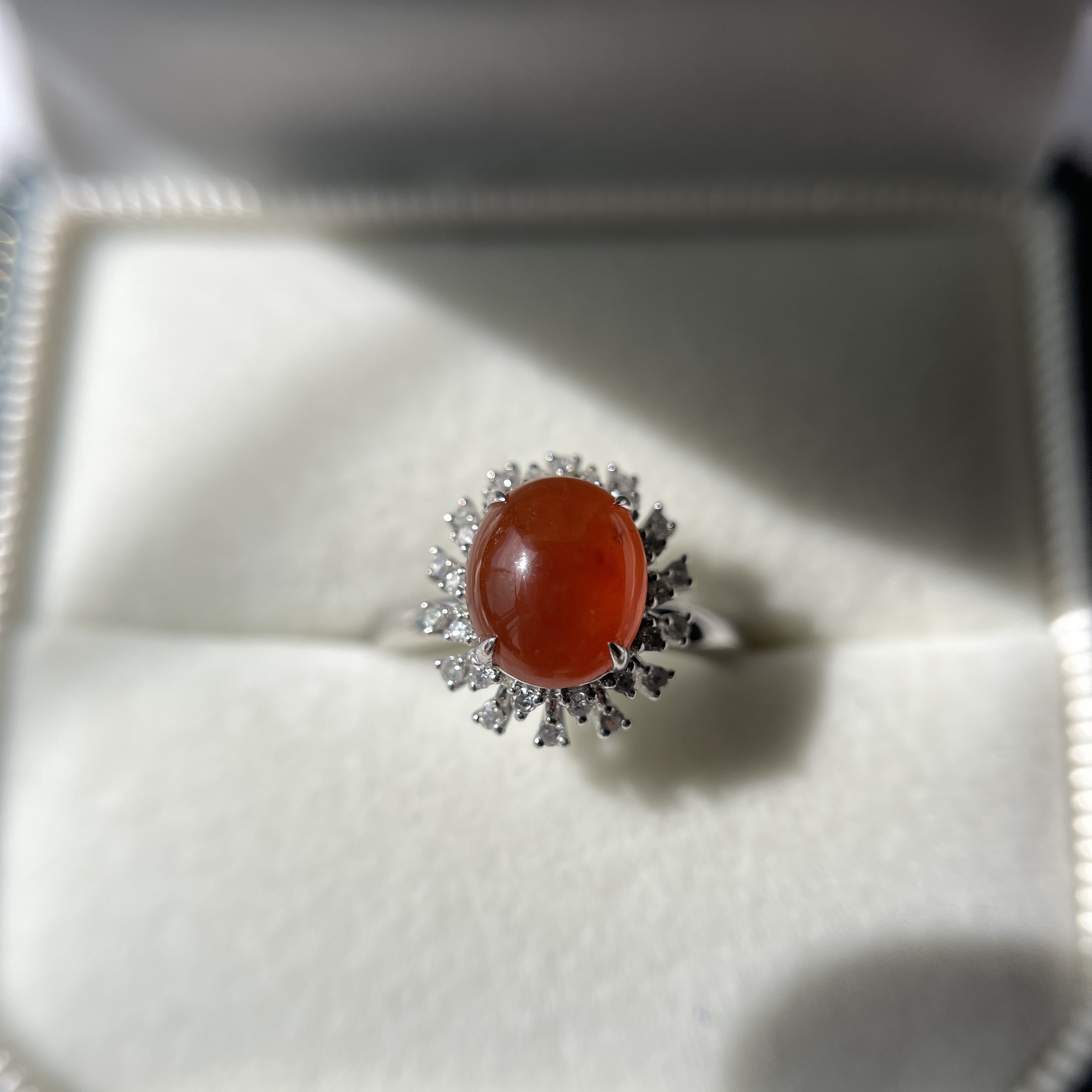 Red Jade Ring (PJA00135) 