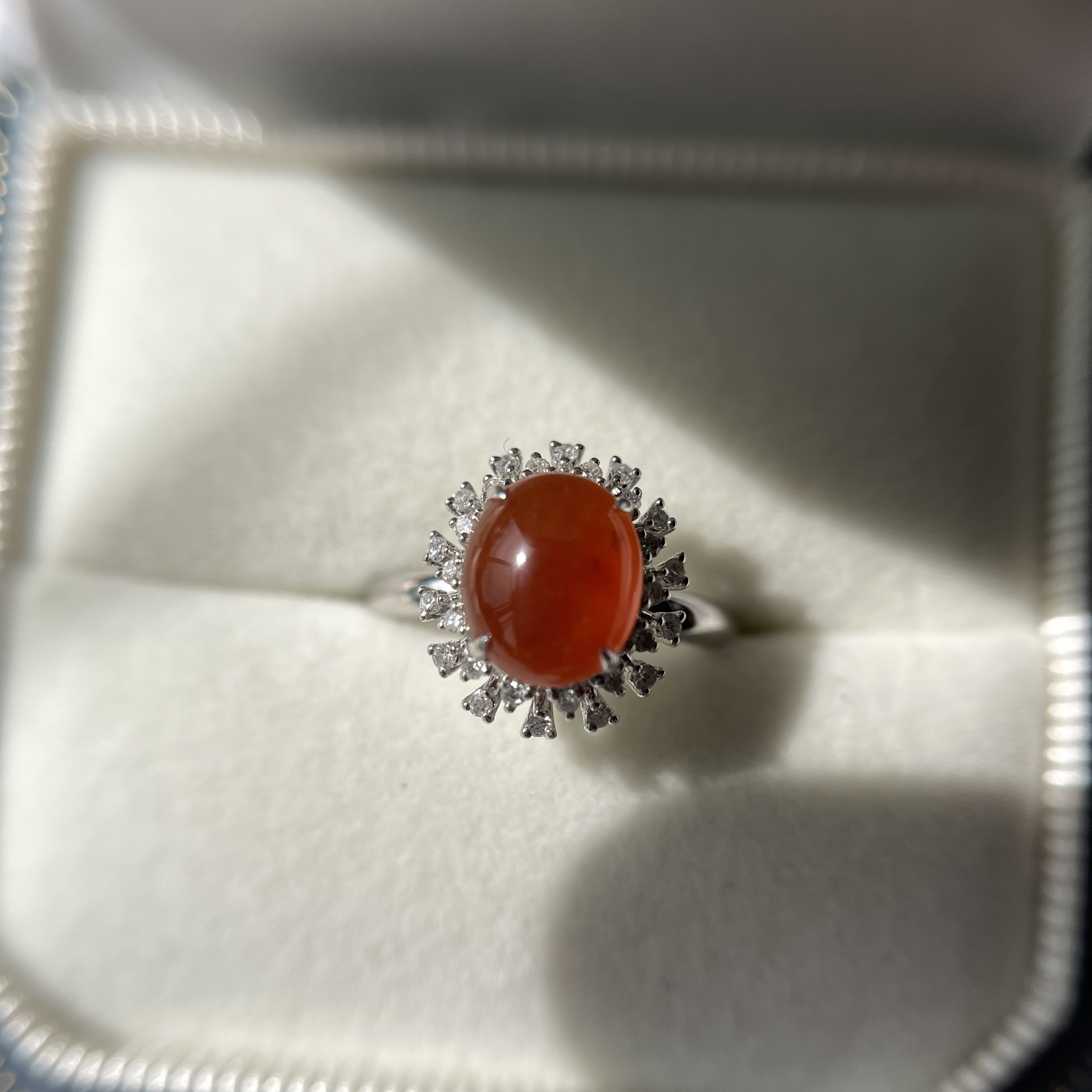 Red Jade Ring (PJA00135) 