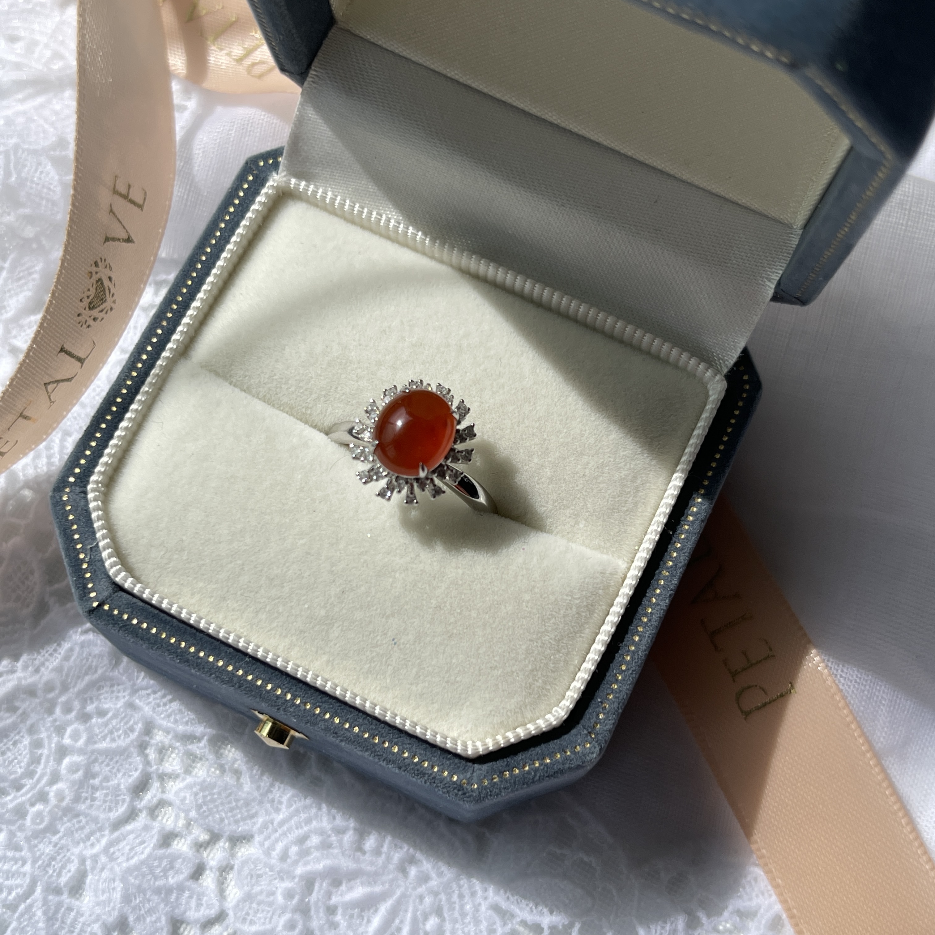 Red Jade Ring (PJA00135) 