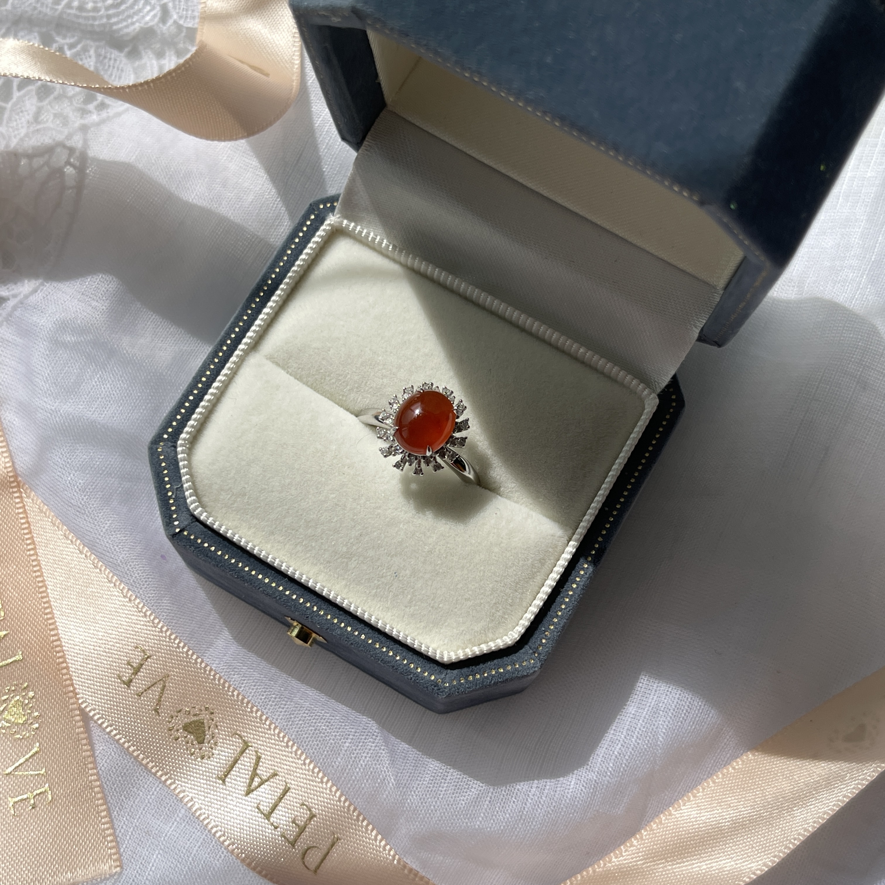 Red Jade Ring (PJA00135) 