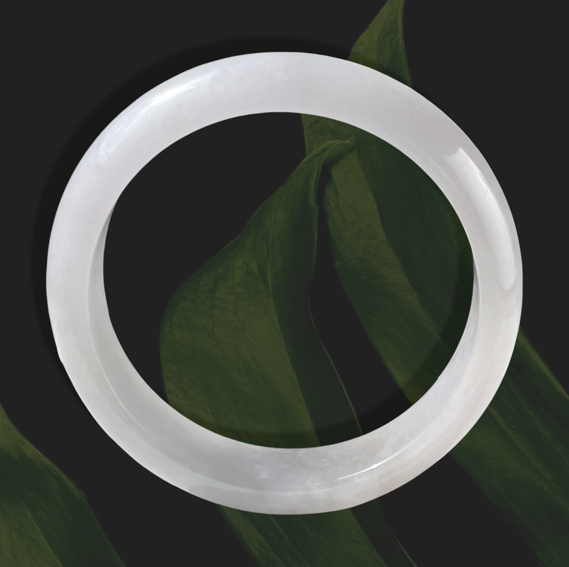 Moonlight Bangle With Floating Flowers (PJA00254)
