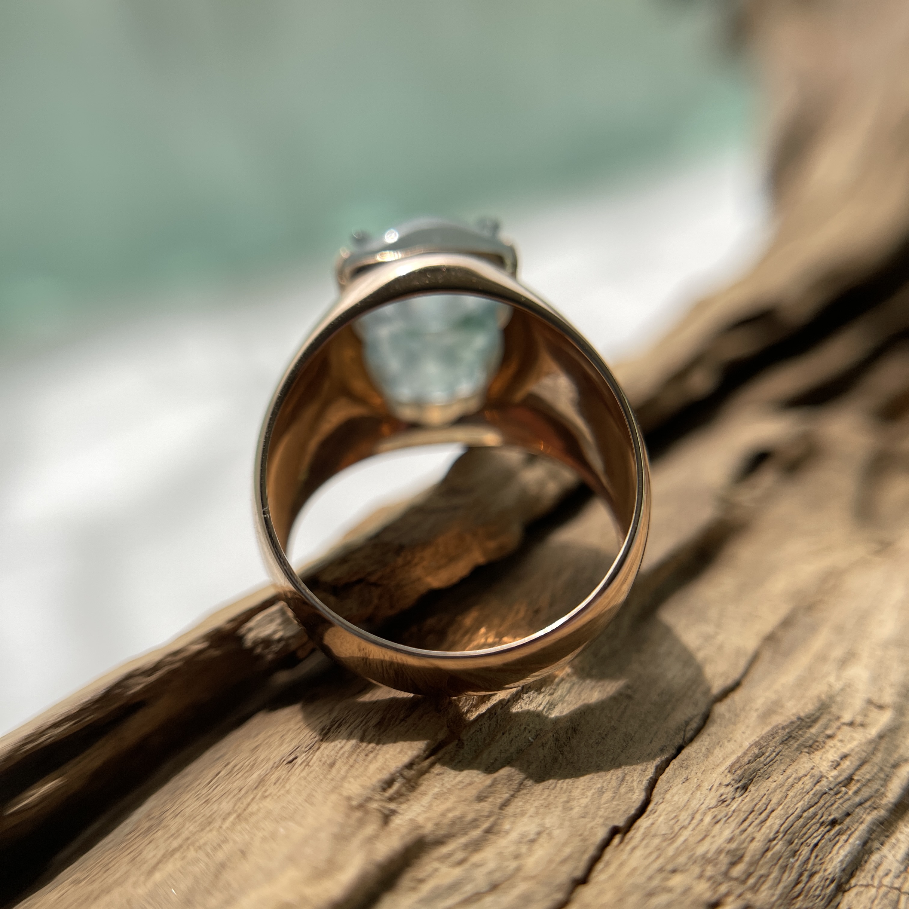 Icy Translucent Dragon Jade Ring (PJA00247)