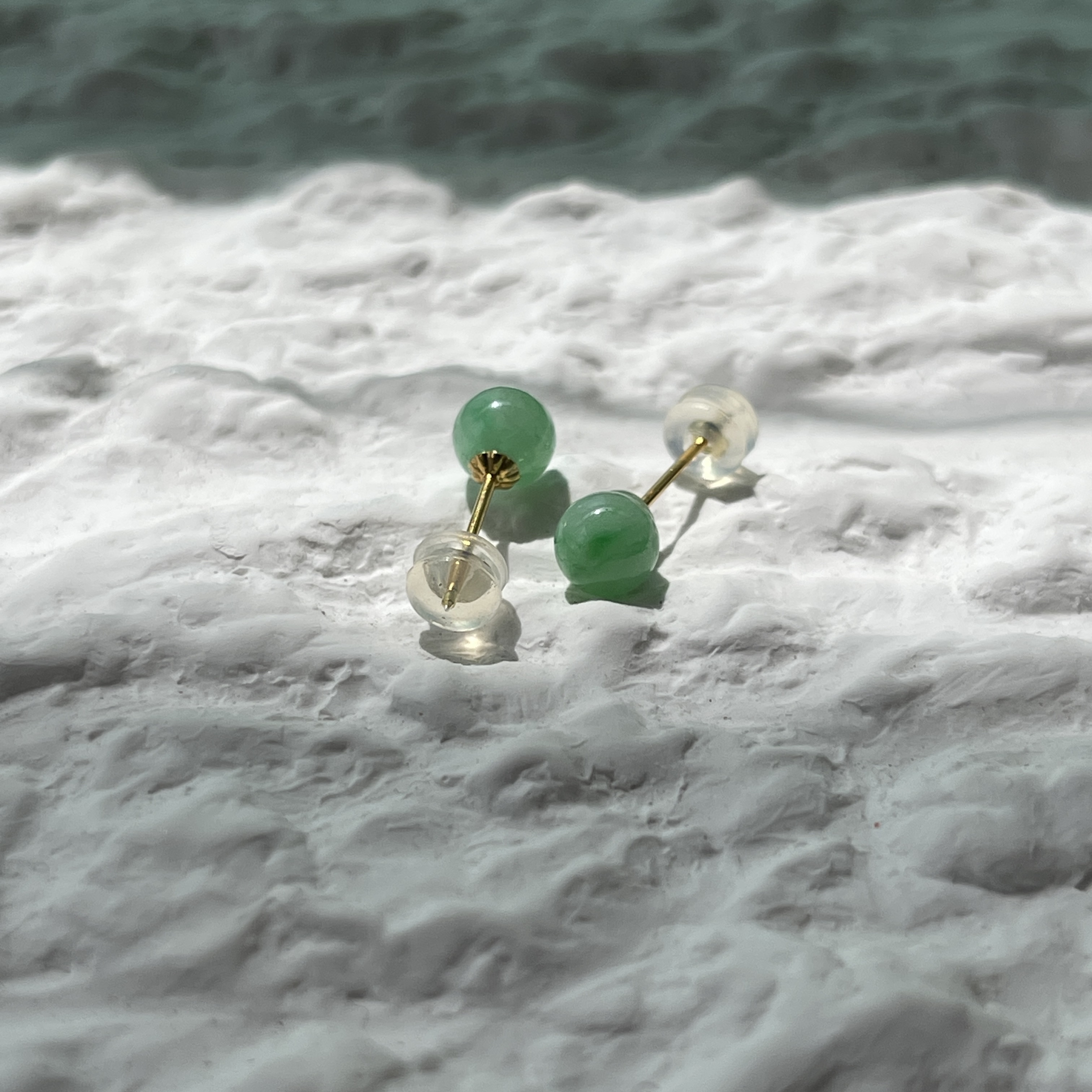 Green Stud Earrings (PJA00144)