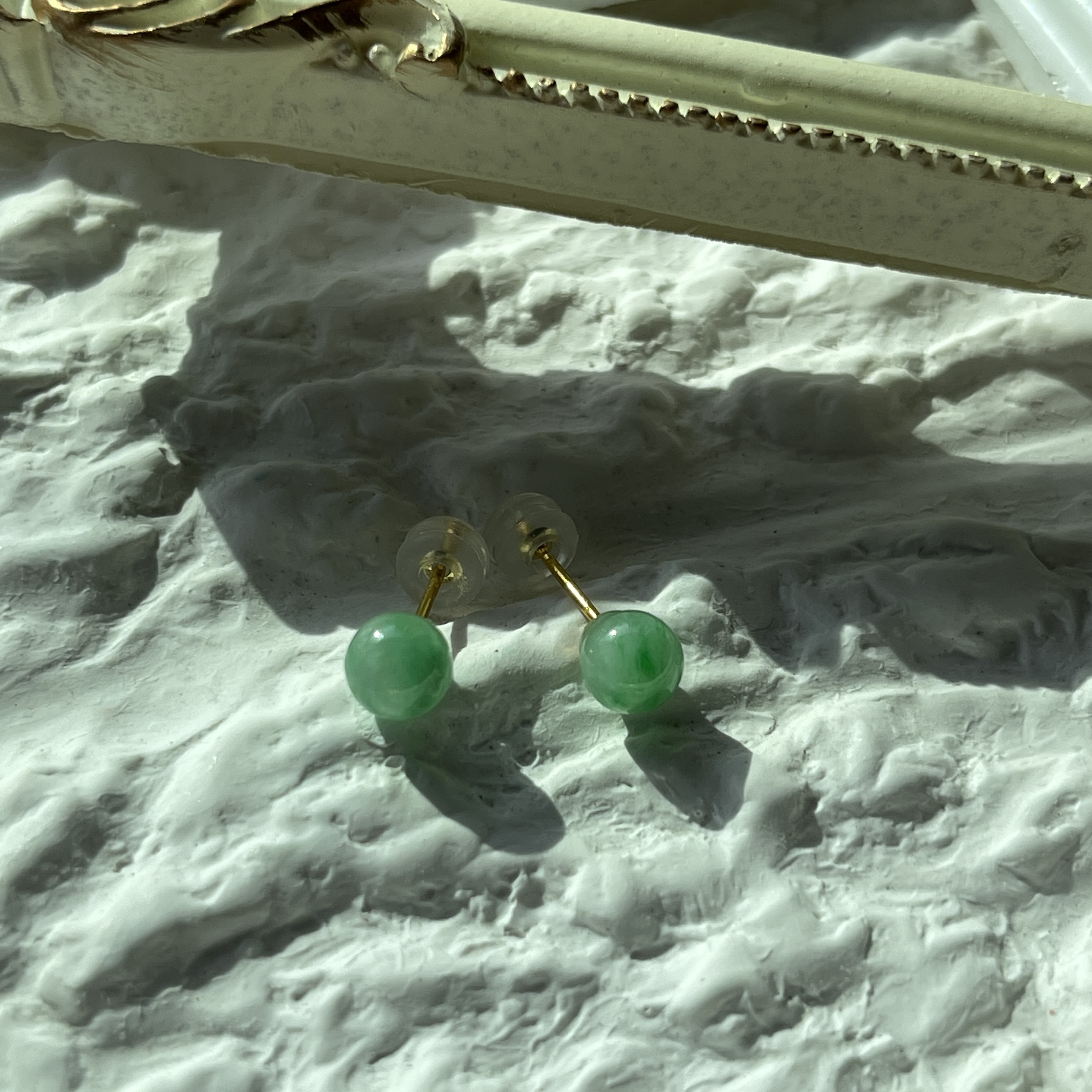 Green Stud Earrings (PJA00144)