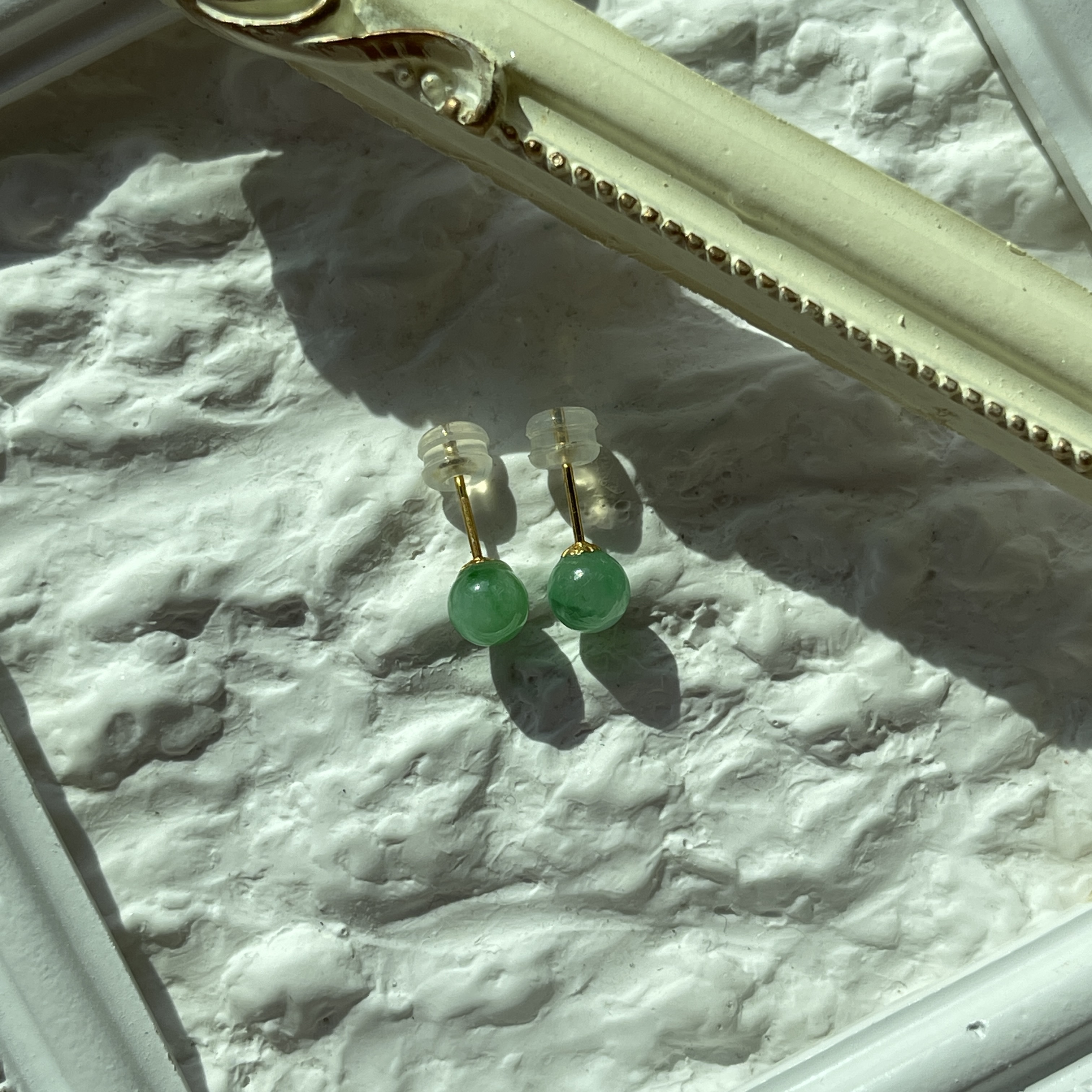 Green Stud Earrings (PJA00144)