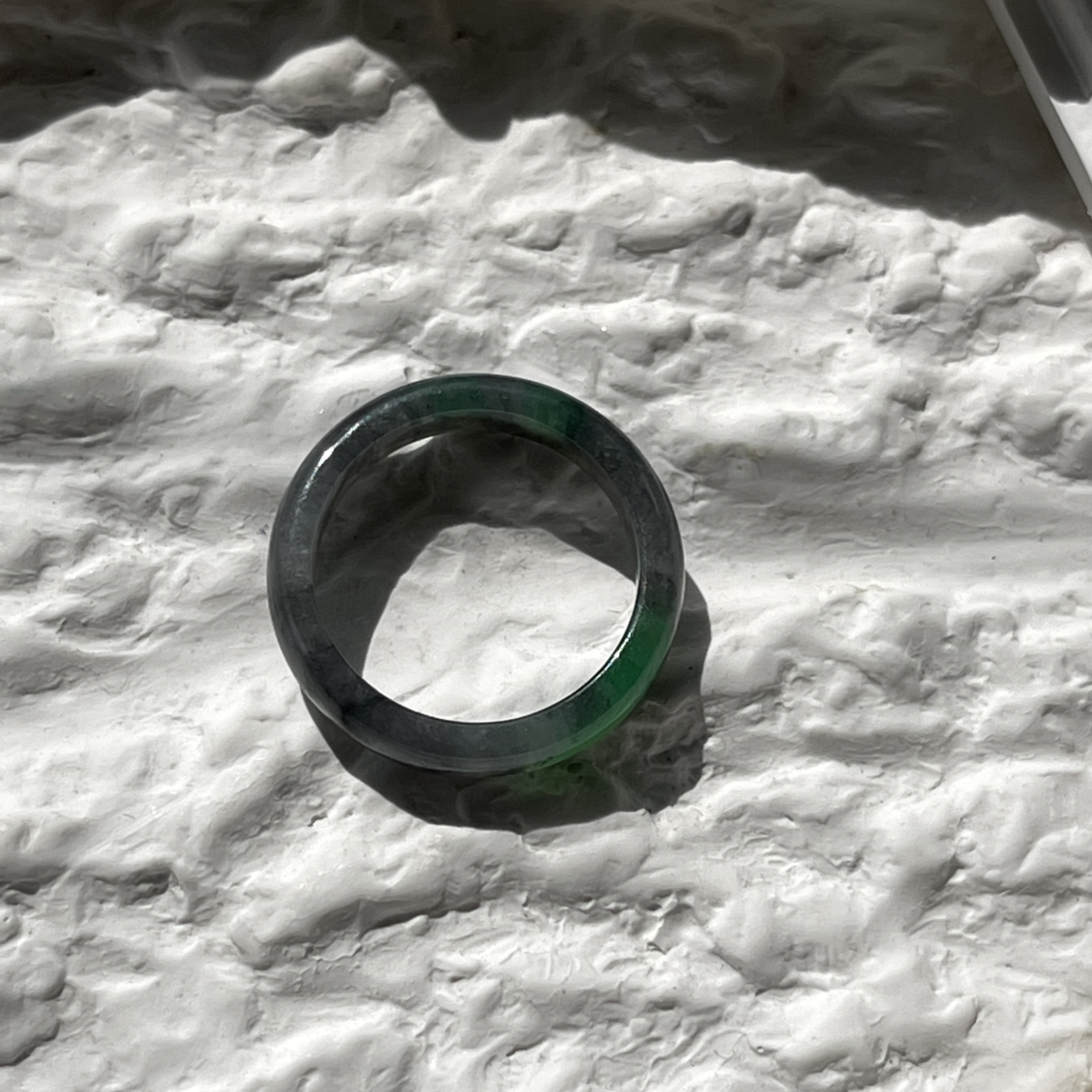 Black Wuji Jade Hololith Ring (PJA00160)
