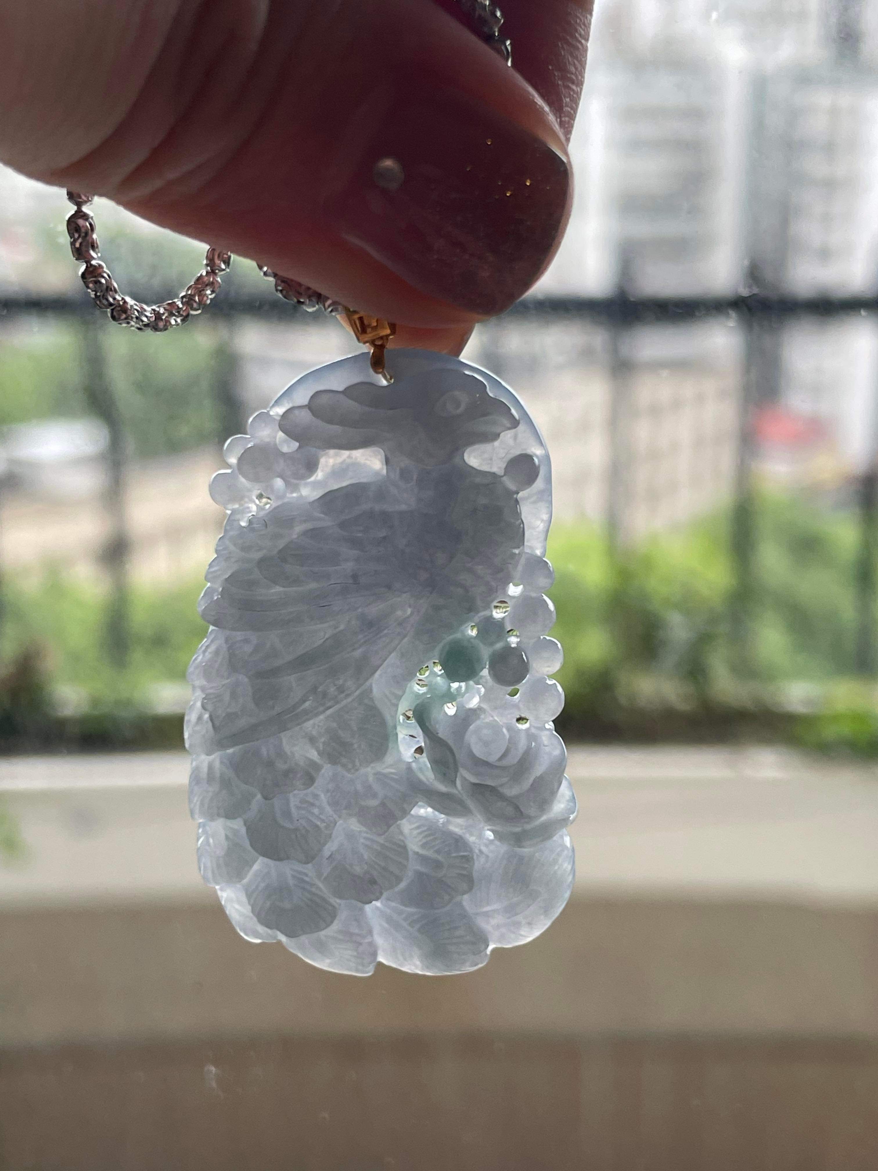 Carved Phoenix Pendant (PJA00250)