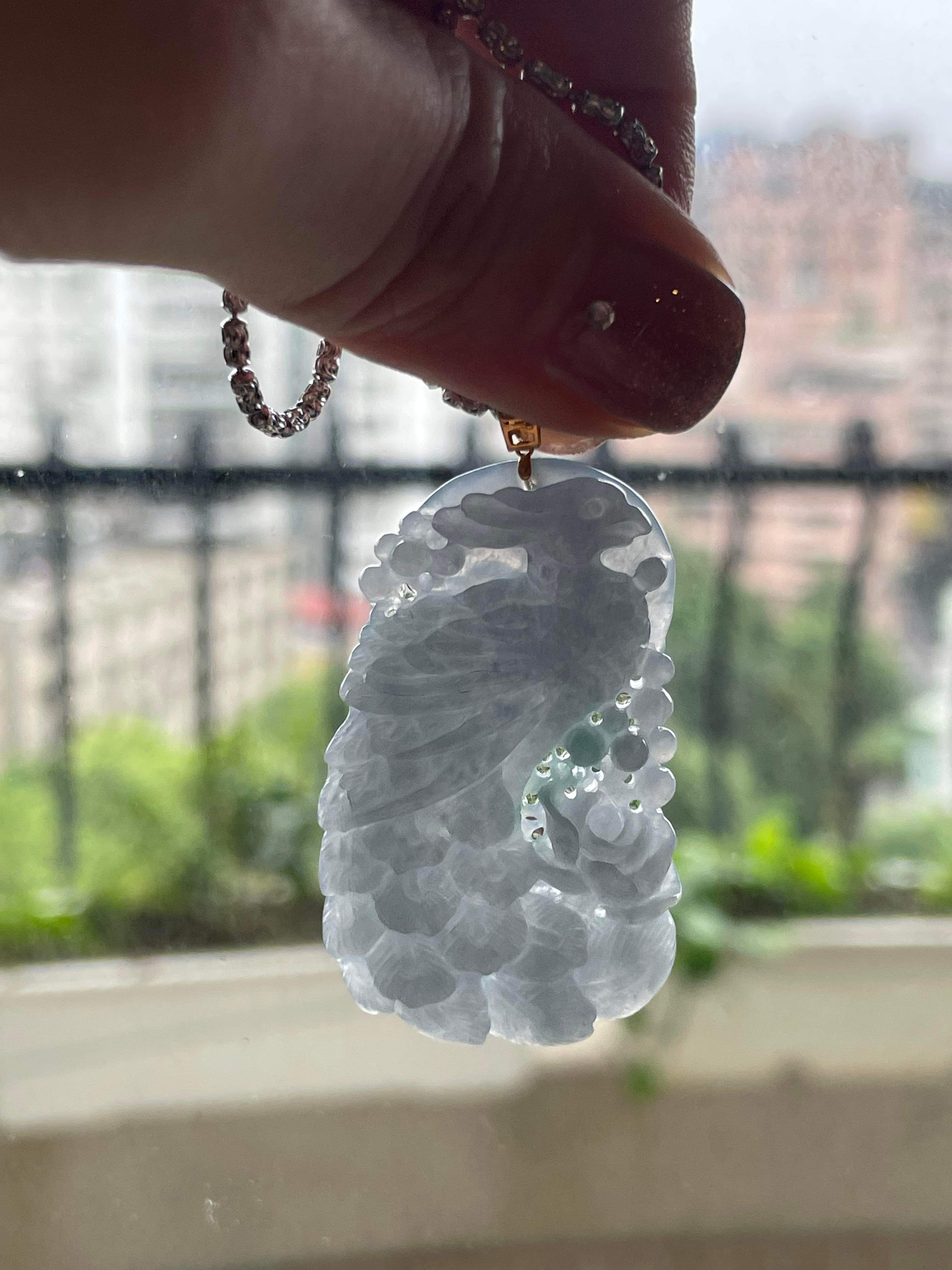 Carved Phoenix Pendant (PJA00250)