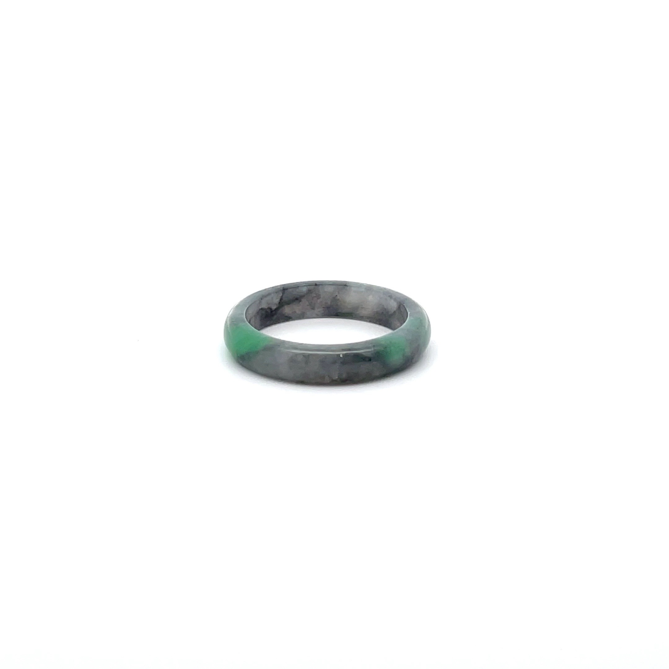 Black Wuji Jade Hololith Ring (PJA00160)