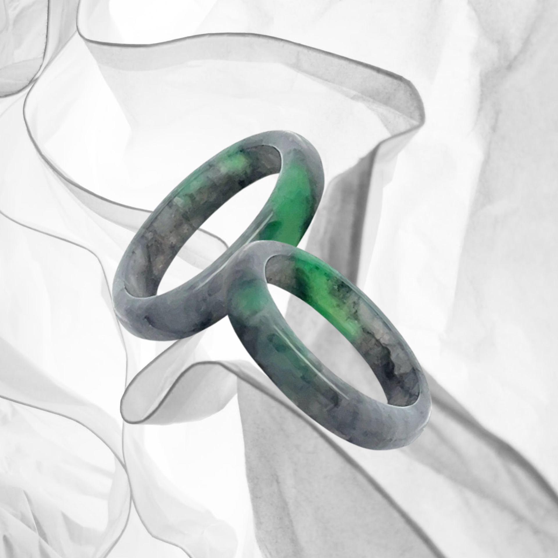 Black Wuji Jade Hololith Ring (PJA00160)