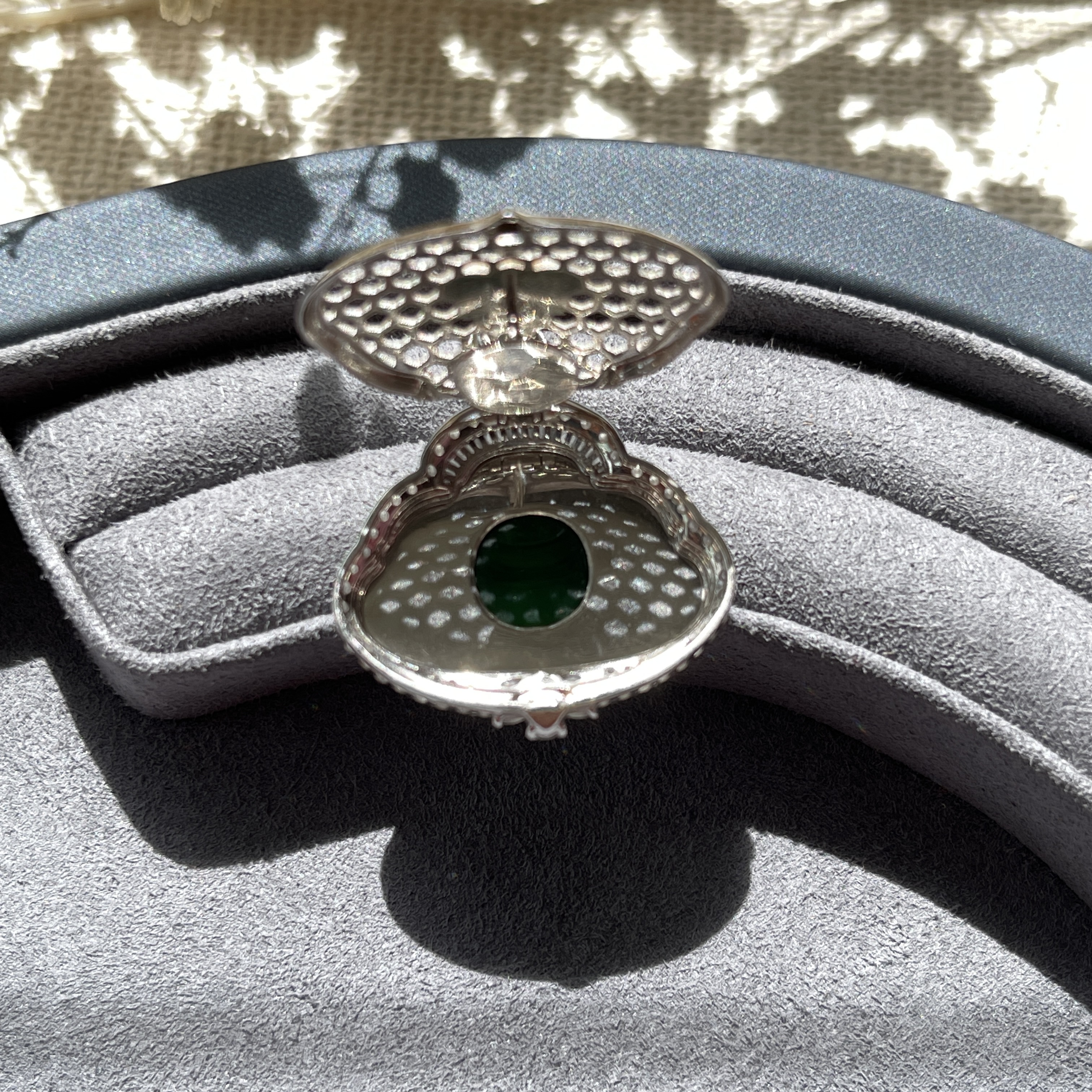 Imperial Green Jadeite Laughing Buddha Pendant (PJA00021)