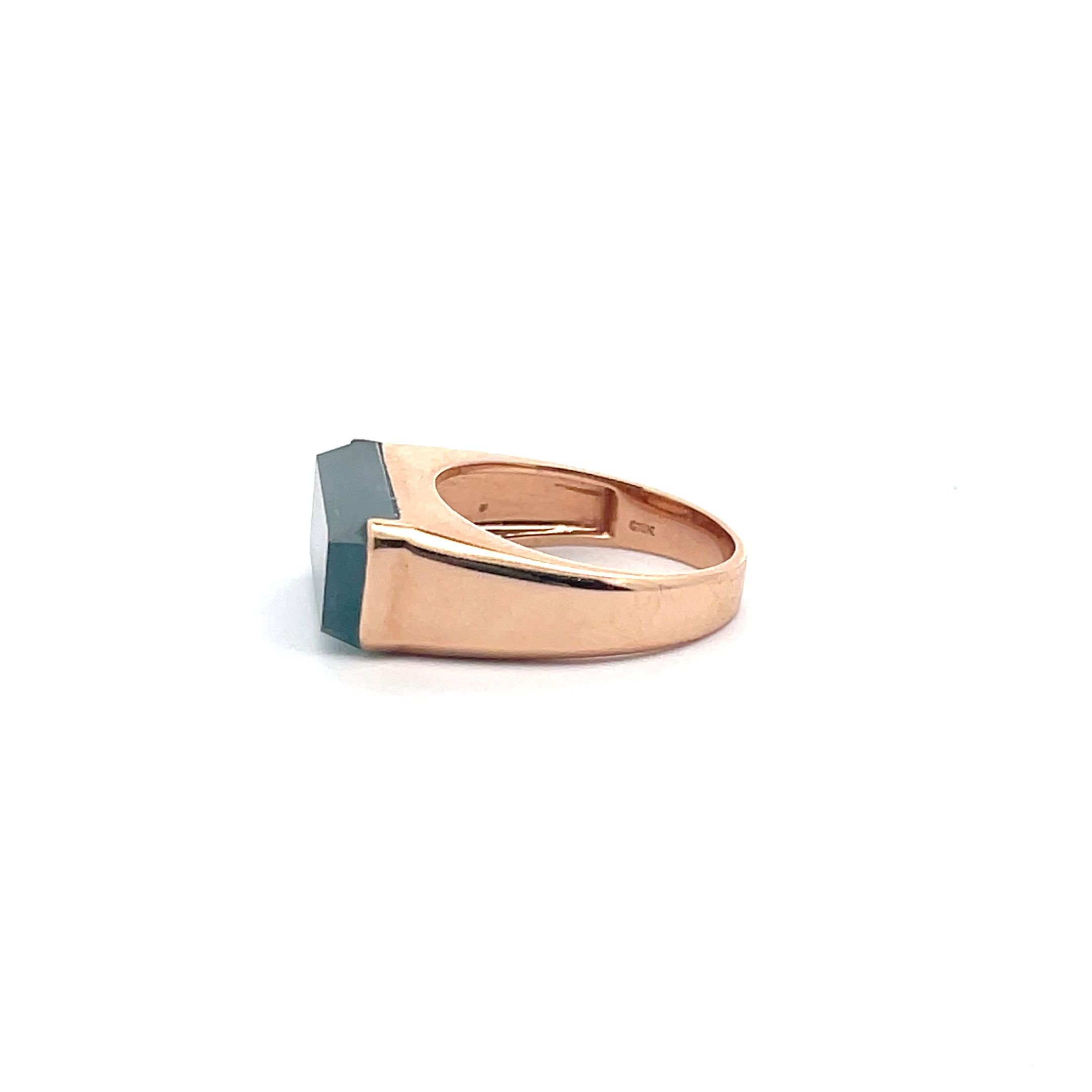 Bluish Jadeite Ring (PJA00123)