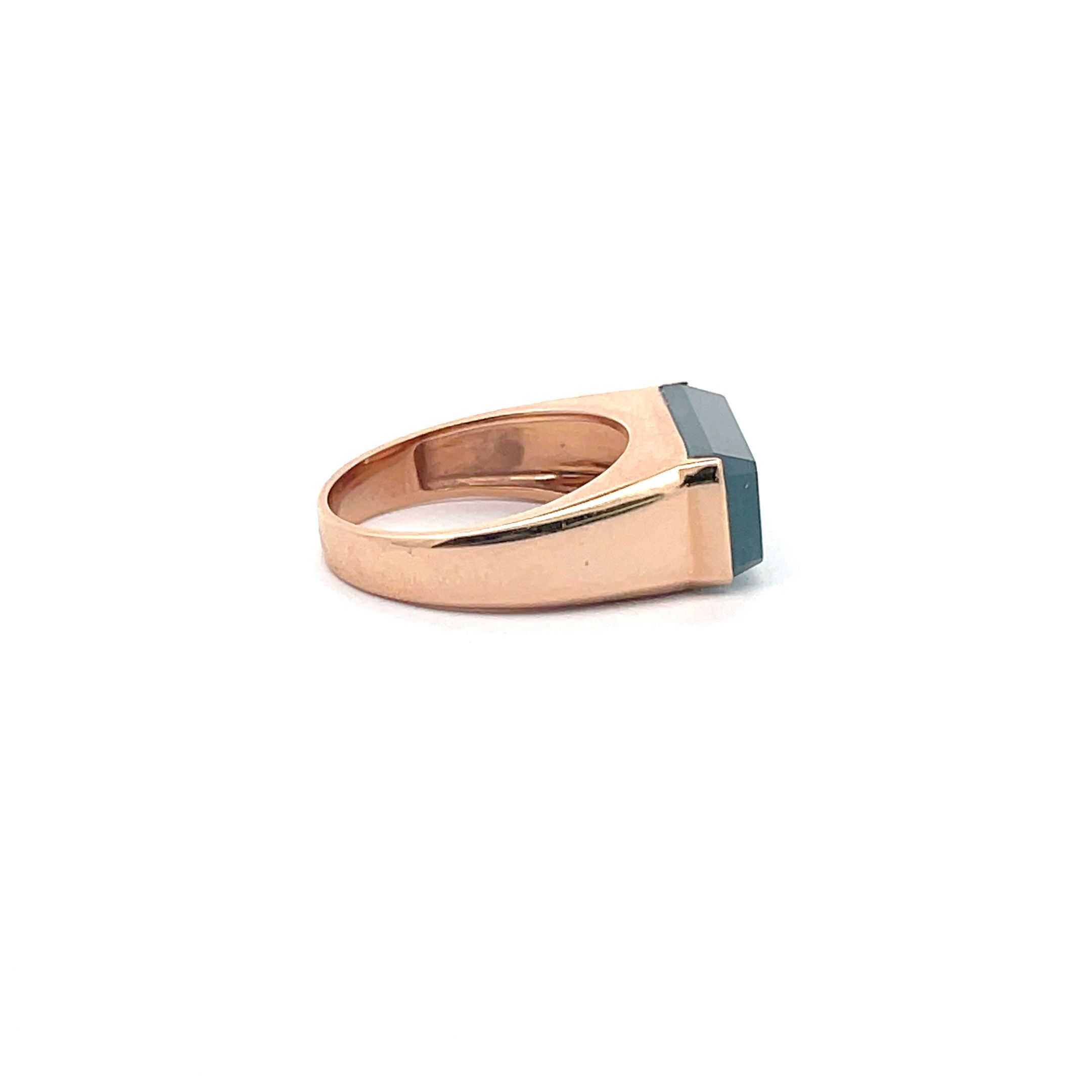 Bluish Jadeite Ring (PJA00123)