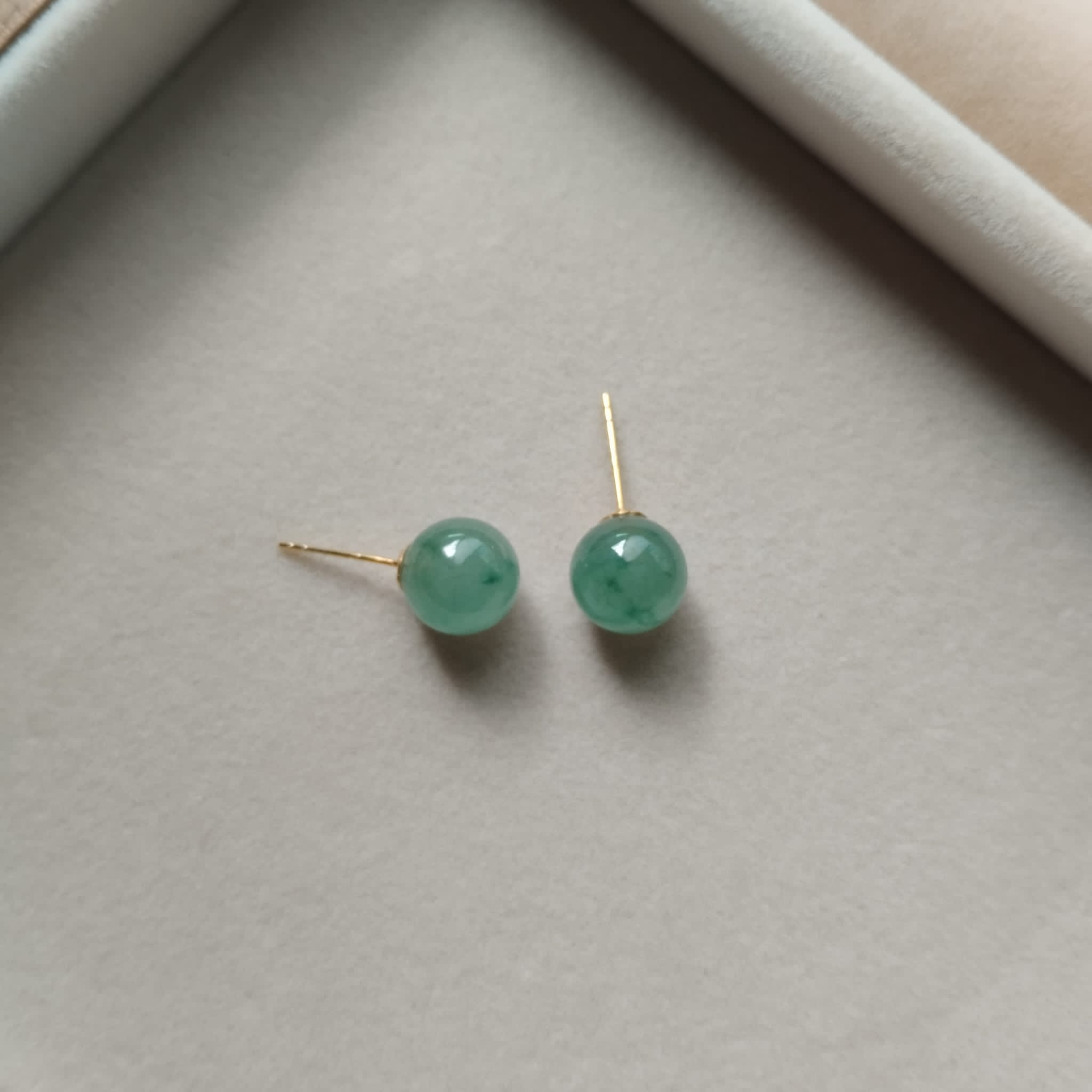 Green Stud Earrings (PJA00234)
