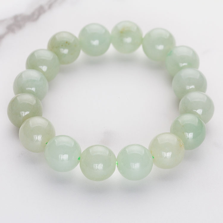 Faint Green Jadeite Bracelet (PJA00013)