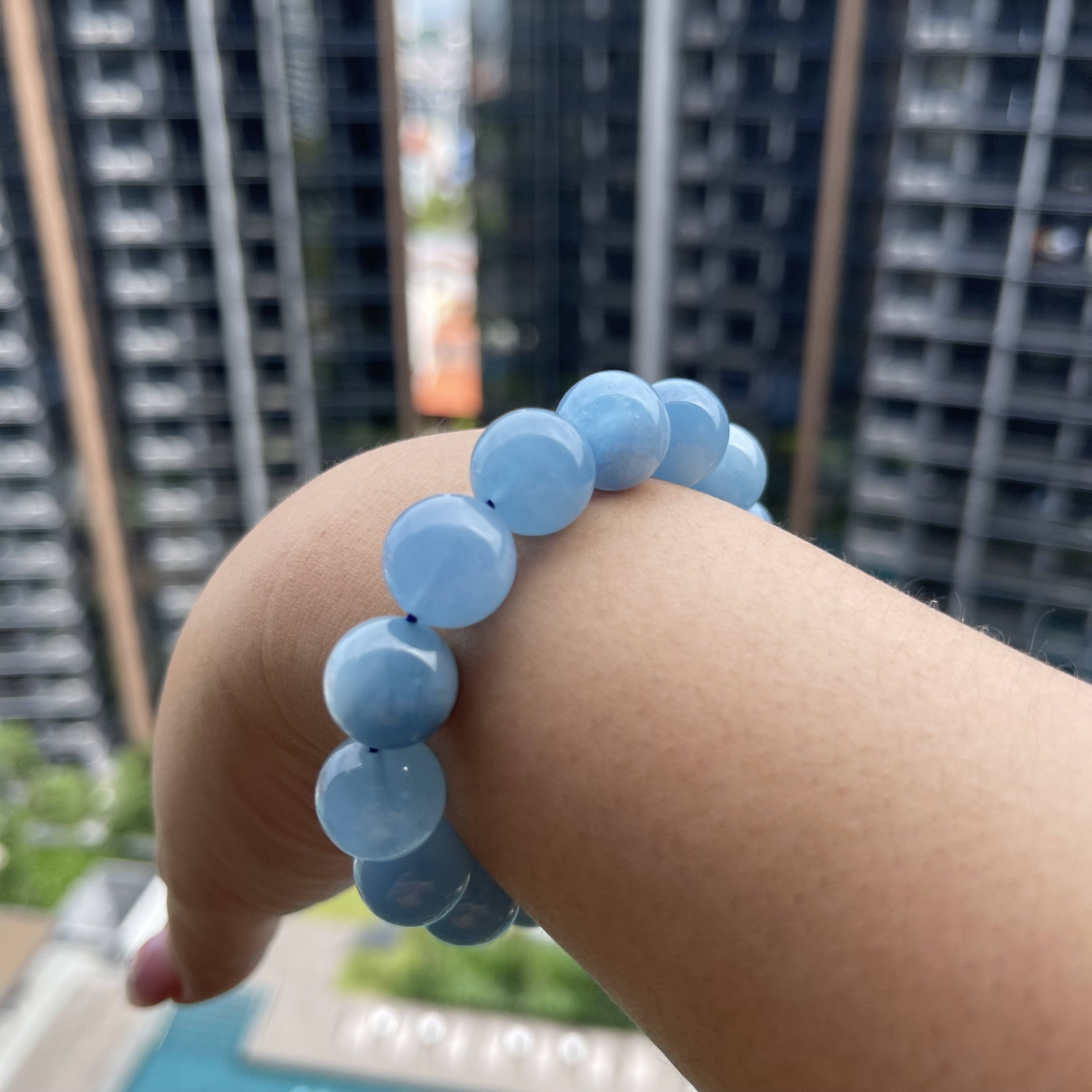 Aquamarine Quartz Bracelet (PCH00016)
