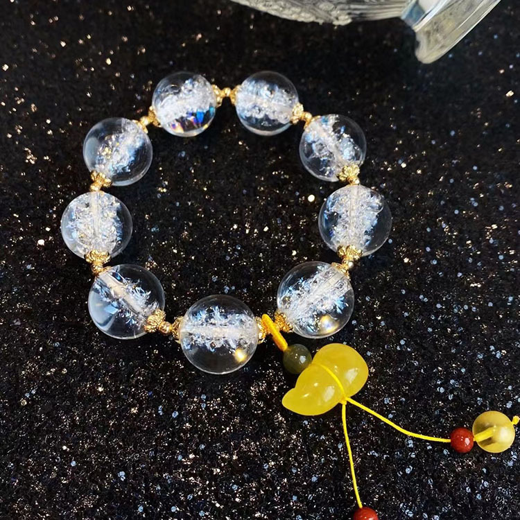 Cracked Crystal Clear Quartz Bracelet (PCH00015)