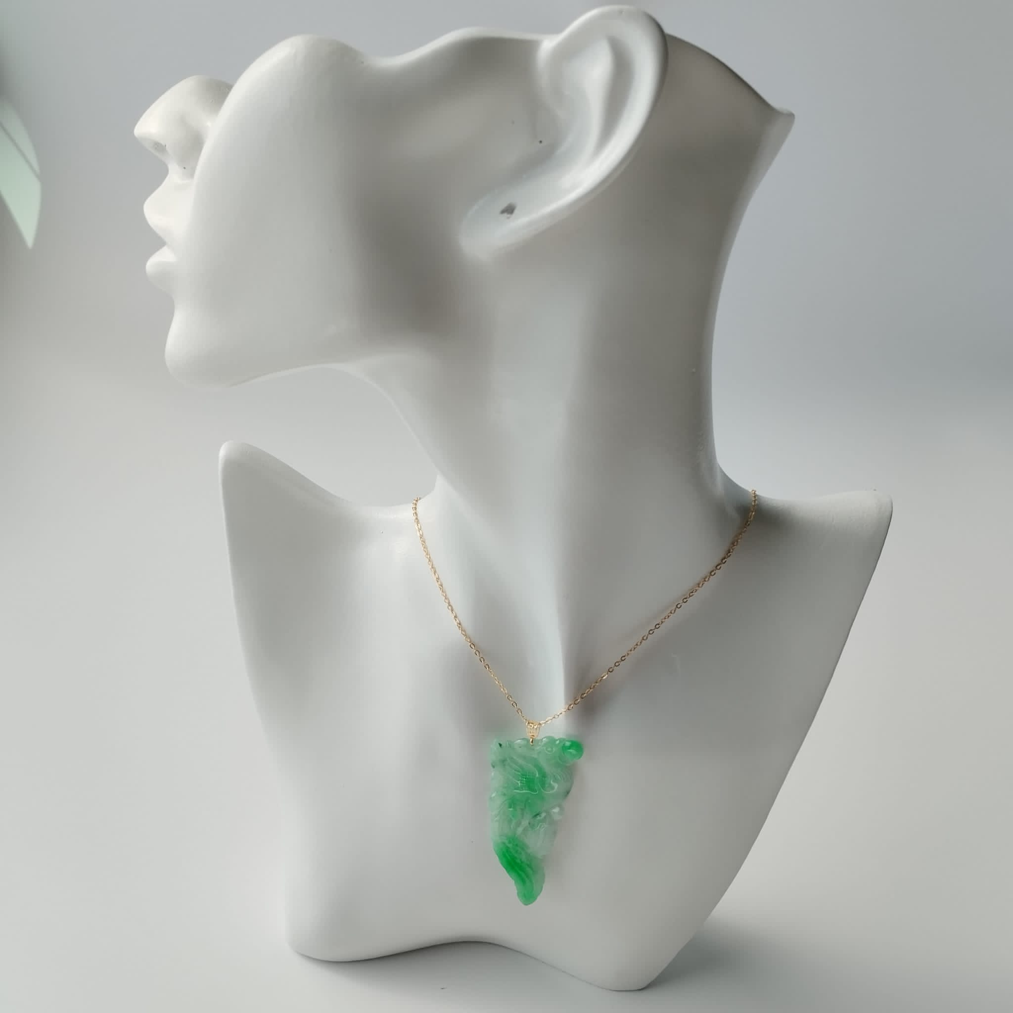Carved Phoenix Pendant (PJA00274)