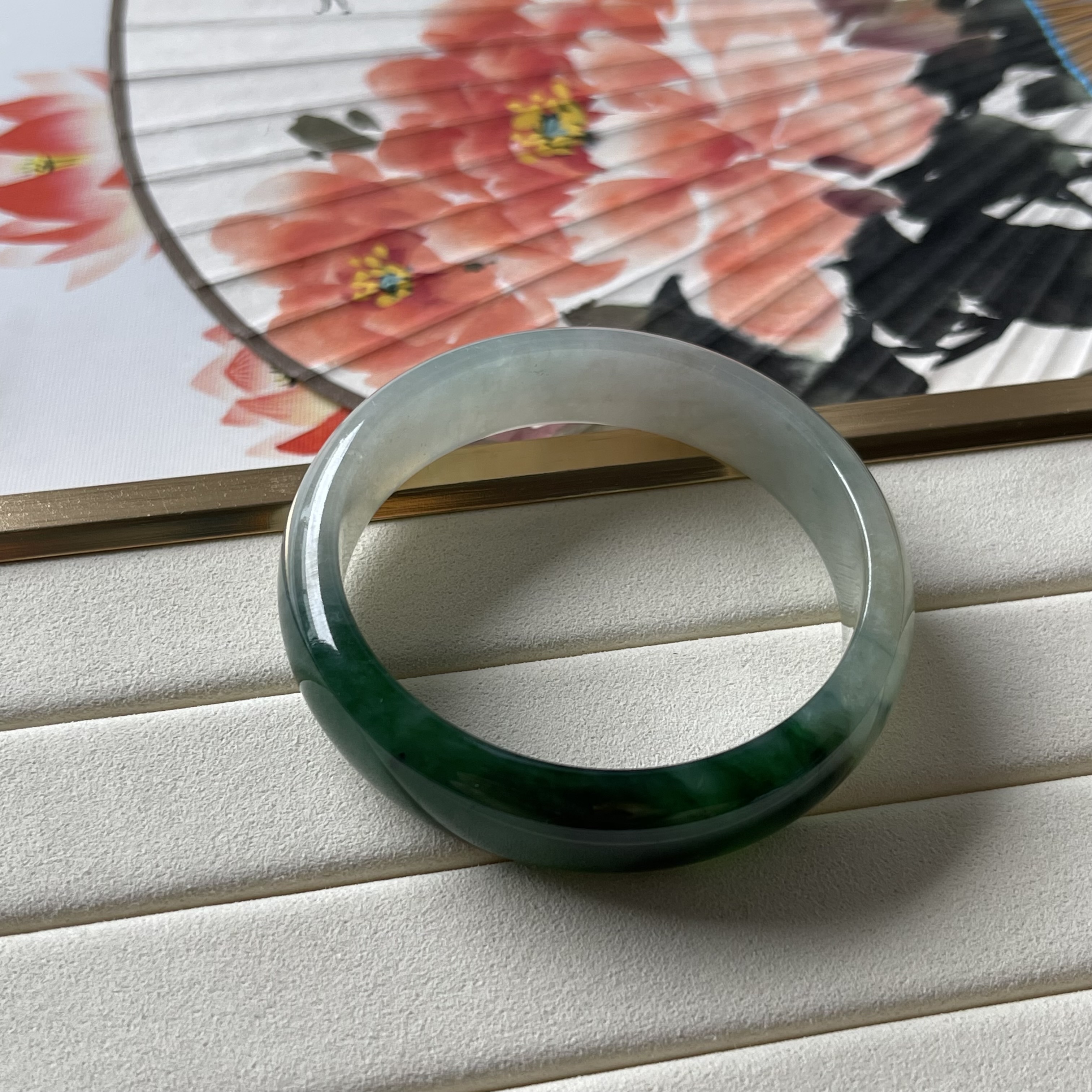 Icy Translucent Green Bangle (PJA00074)