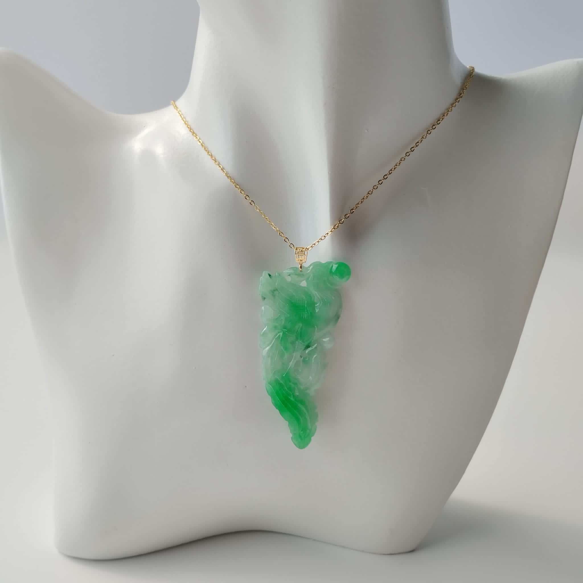 Carved Phoenix Pendant (PJA00274)