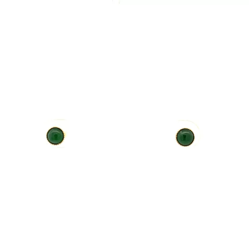 Vivid Green Minimalist Earrings (PJA00118)