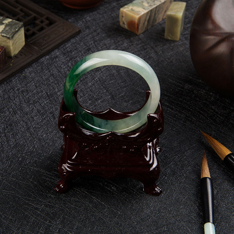 Icy Translucent Green Bangle (PJA00074)