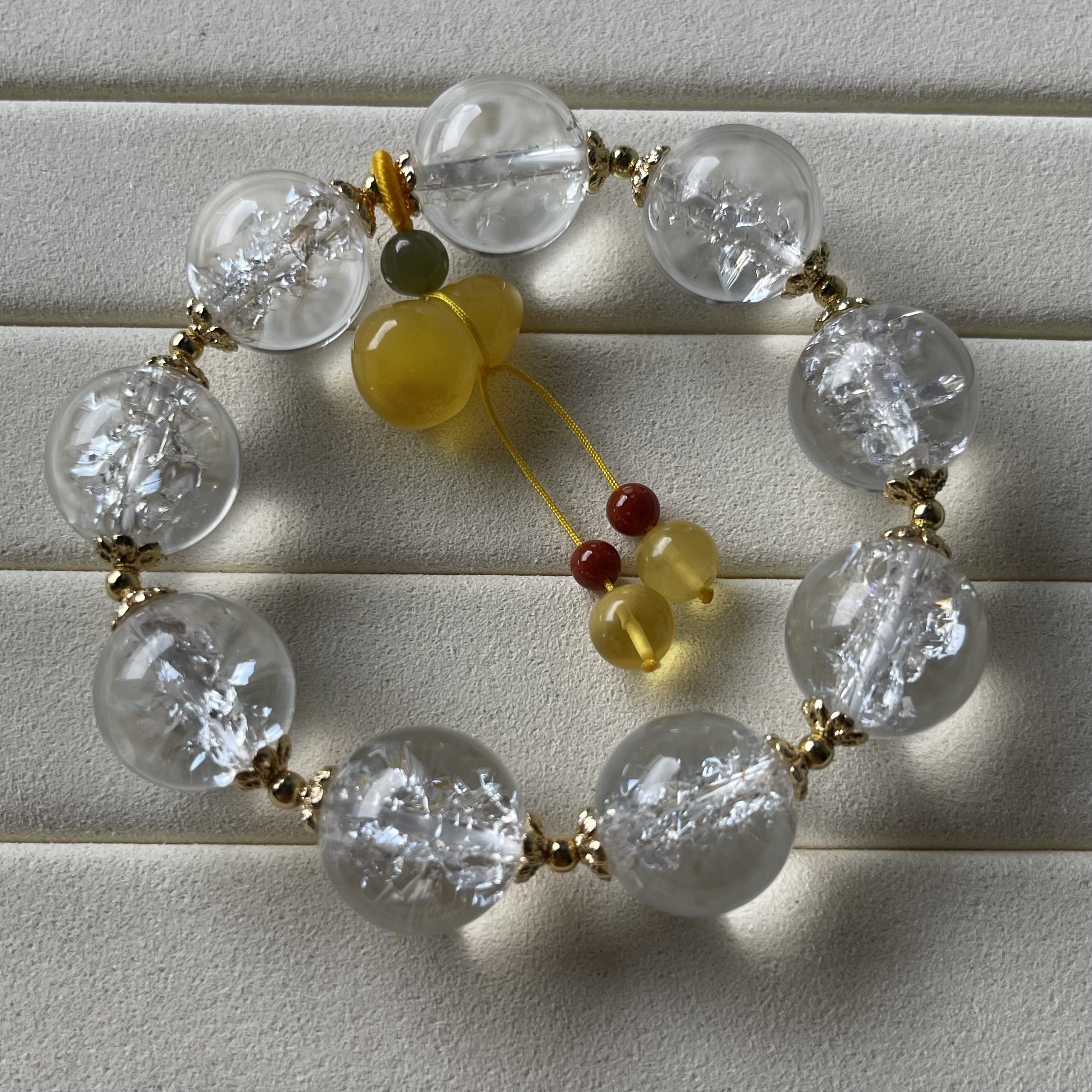 Cracked Crystal Clear Quartz Bracelet (PCH00015)