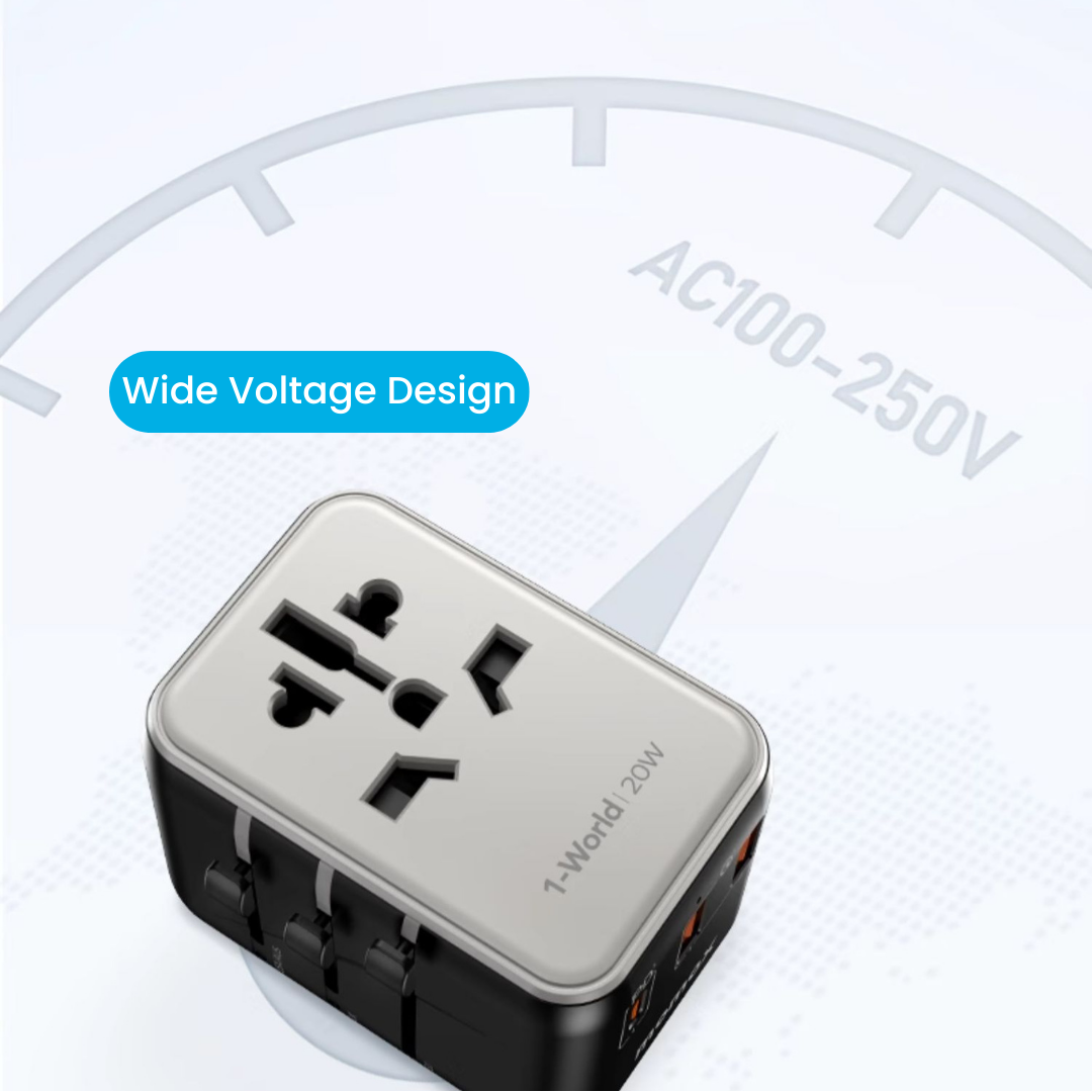 1-World Travel Adapter (20W)