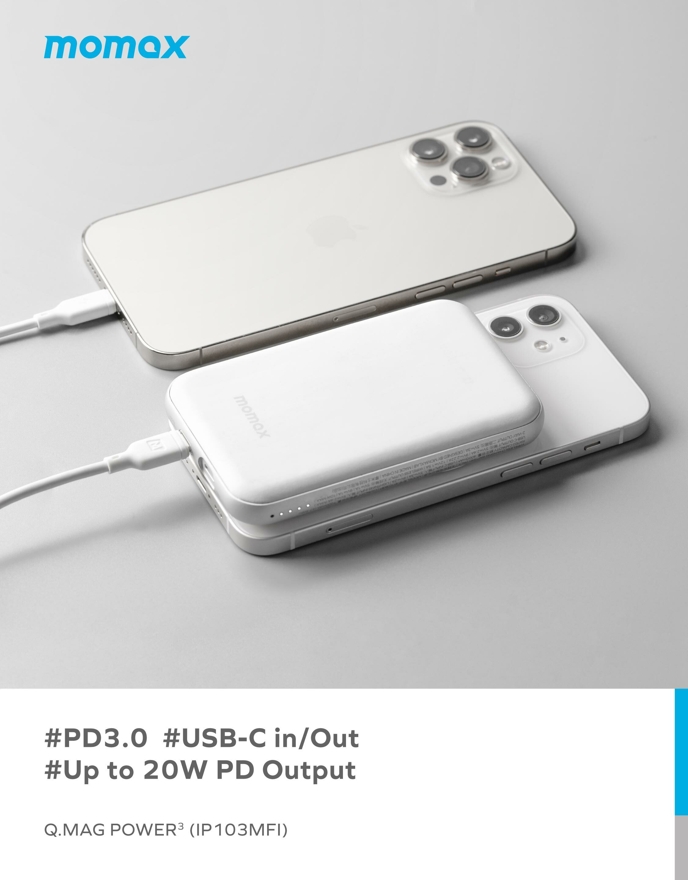 Q.Mag Power 3 Magnetic Wireless Battery Pack 7200mAh