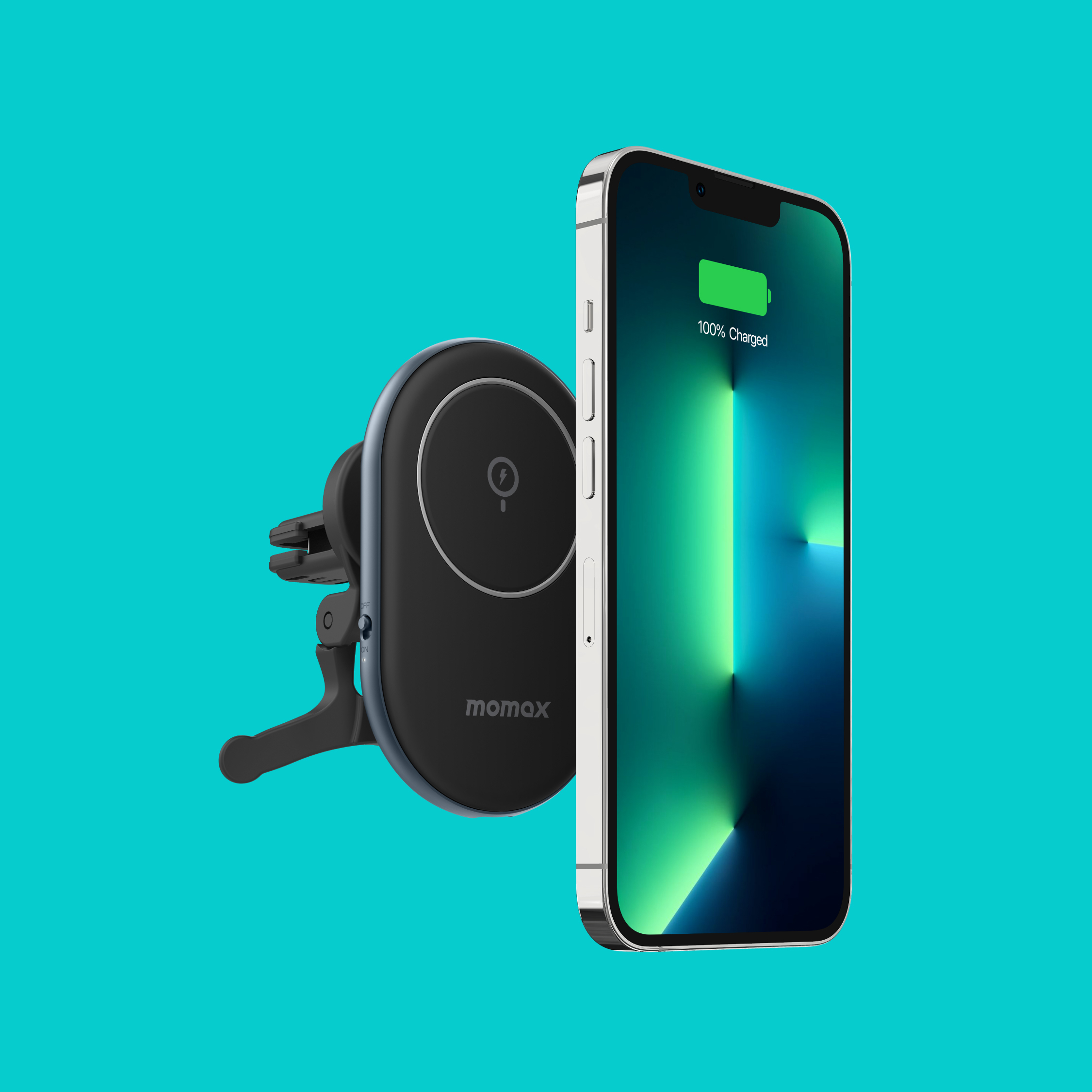 Q.Mag Mount 2 15W Magnetic Wireless Charging Car Mount