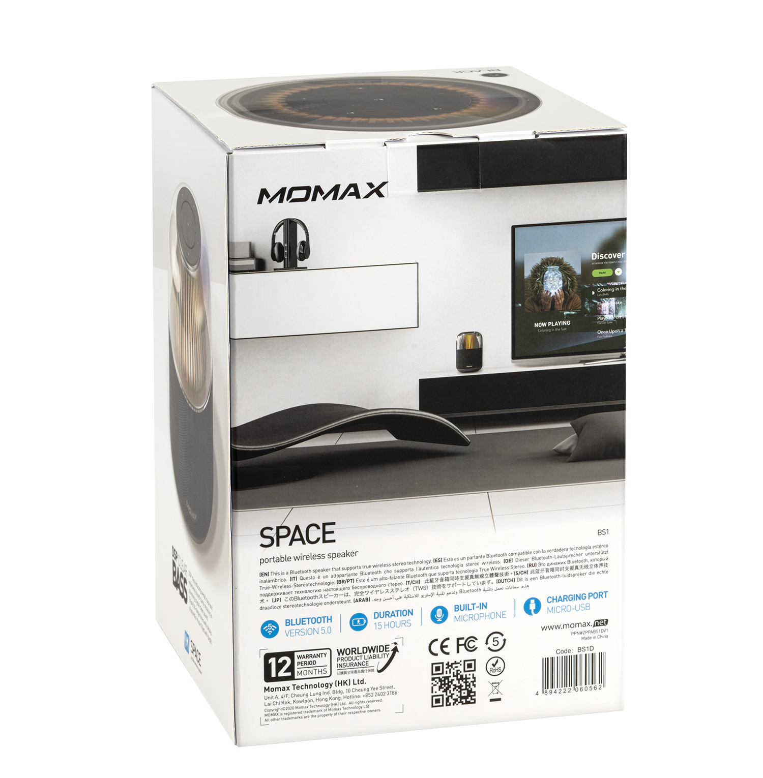 Space True Wireless 360 ° Speaker With Ambient Lamp