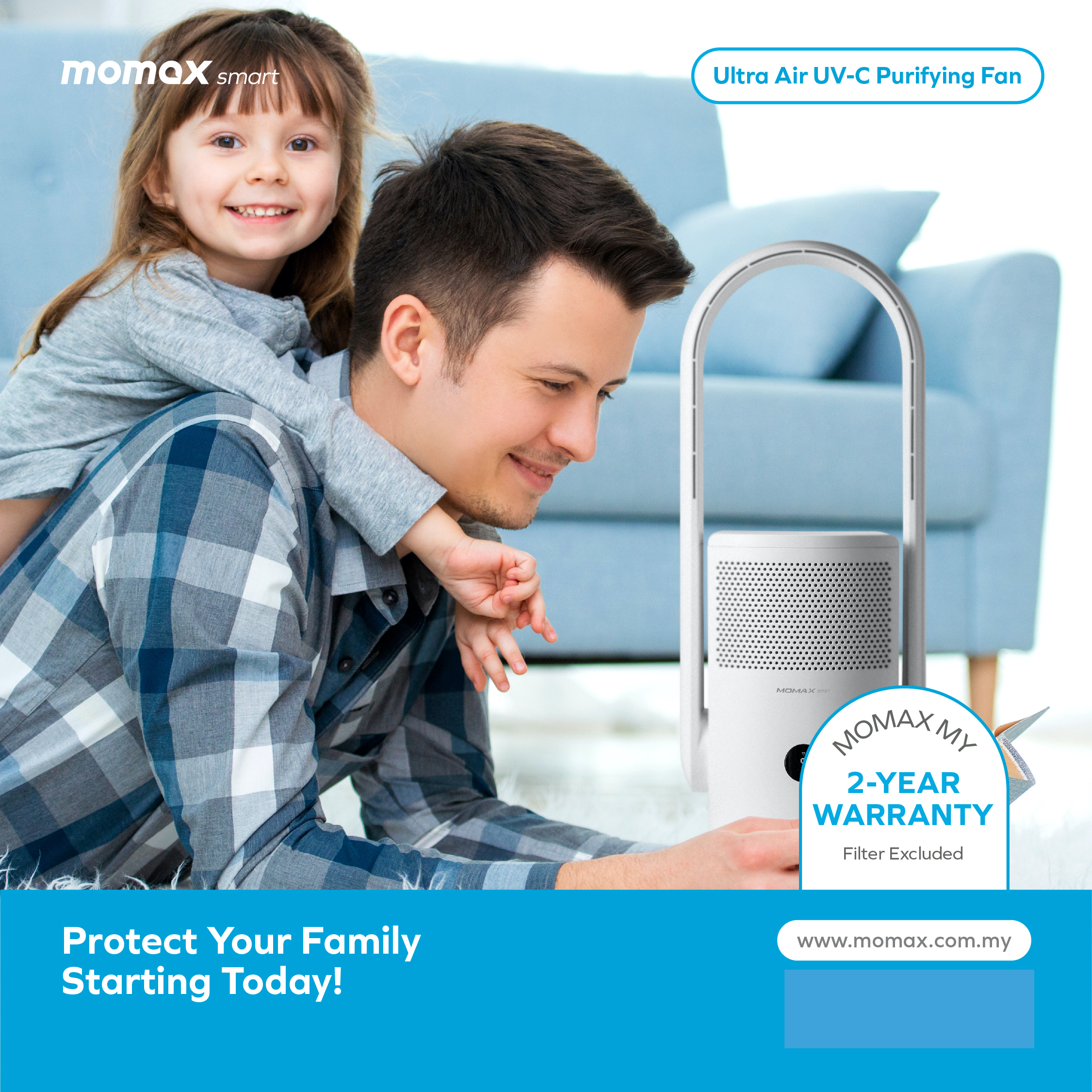 Ultra-Air IoT UV-C Purifying Fan