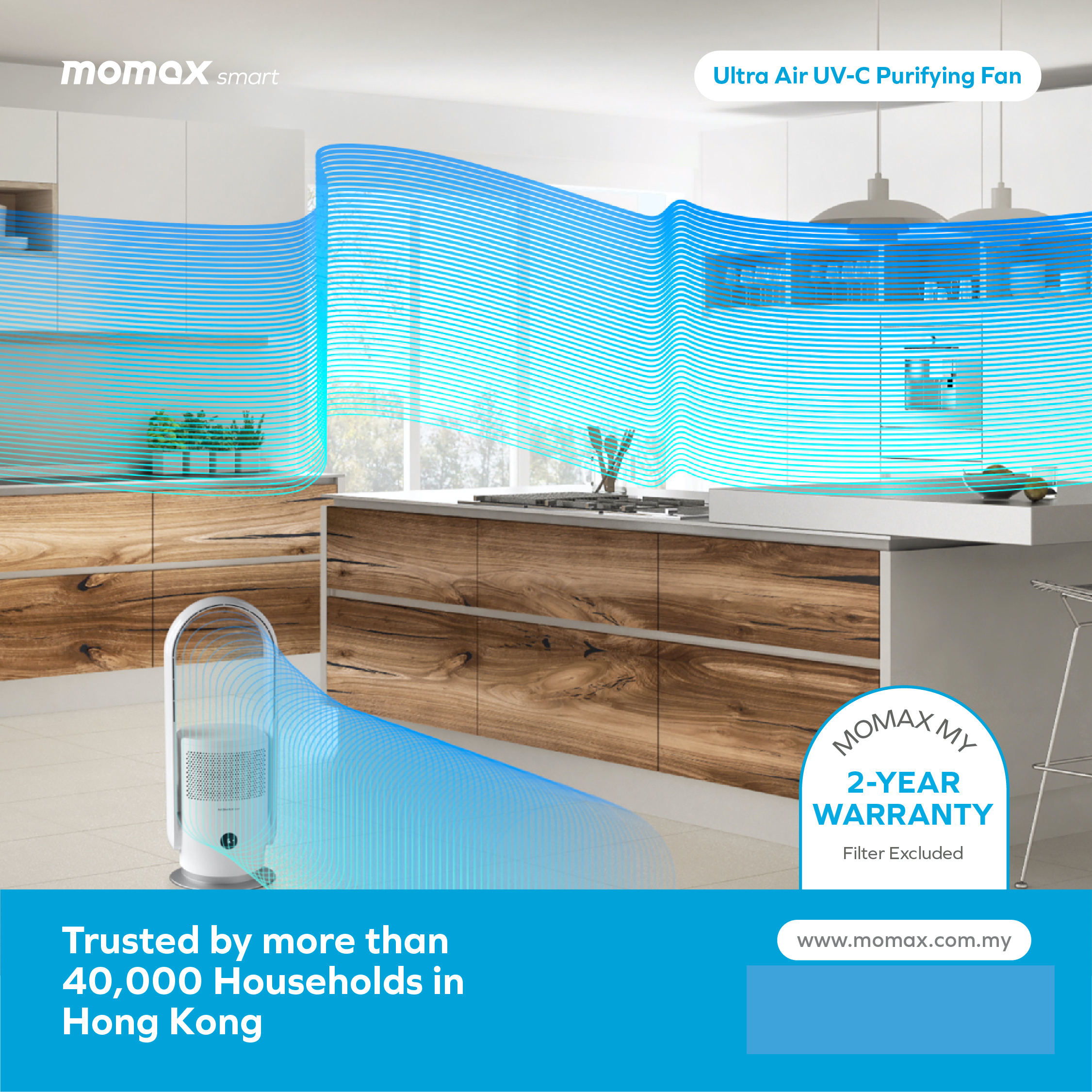 Ultra-Air IoT UV-C Purifying Fan