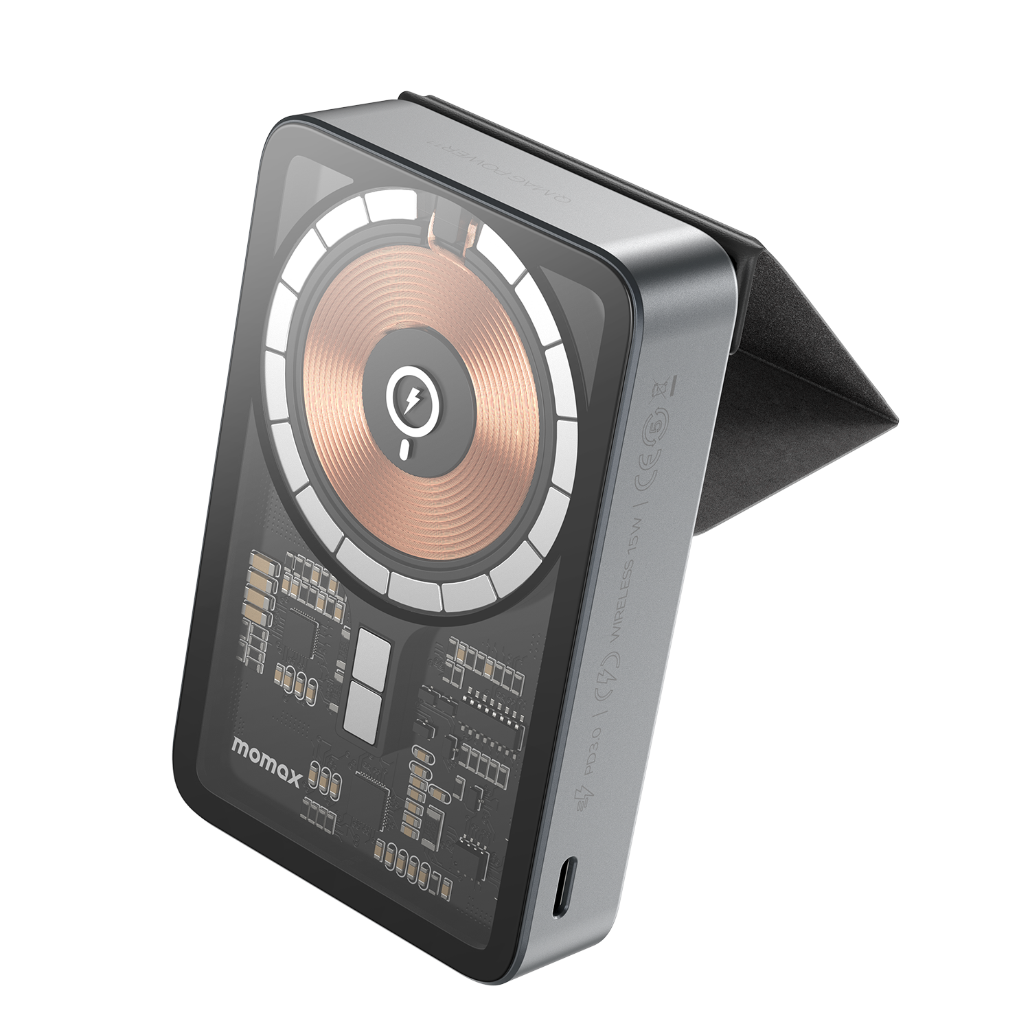 Q.Mag Power 11 Wireless Battery Pack with Stand 10,000mAh