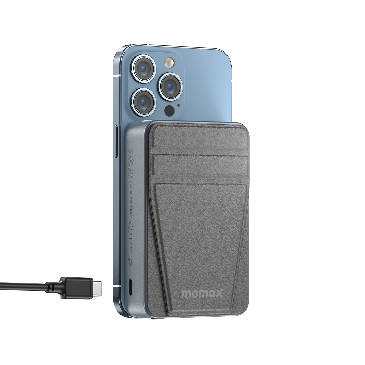 Q.Mag Power 11 Magnetic Wireless Battery Pack with Stand 10,000mAh