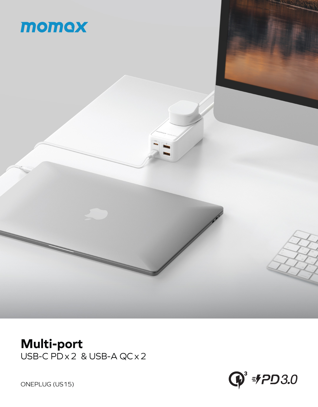 ONEPLUG 65W GaN Extension Cord