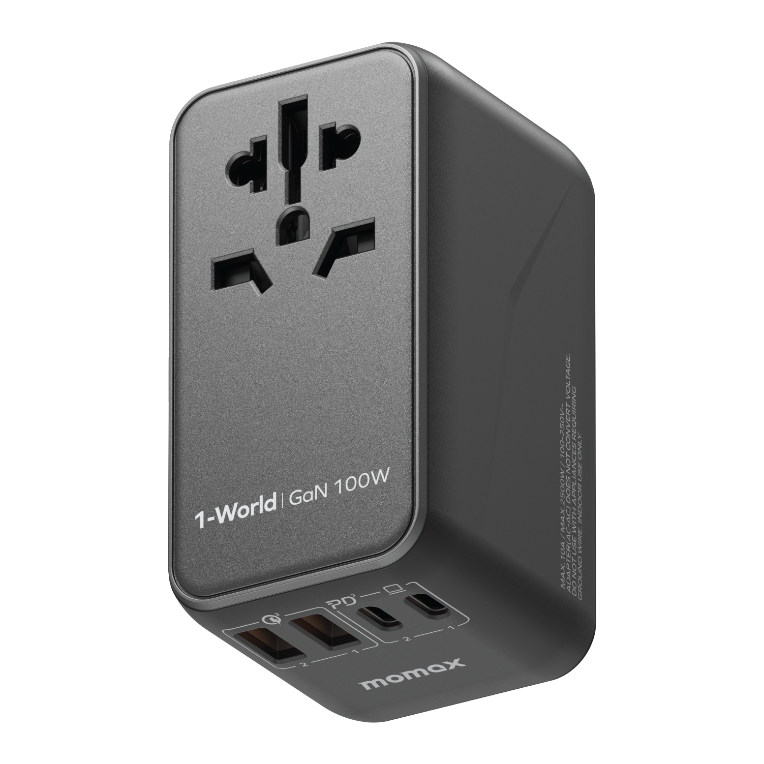 1-World Travel Adapter GaN (100W)