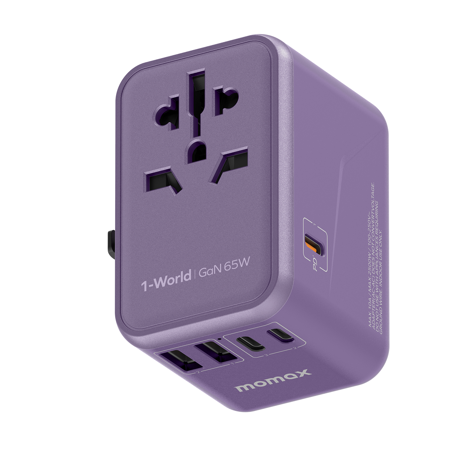 1-World Travel Adapter GaN (65W)
