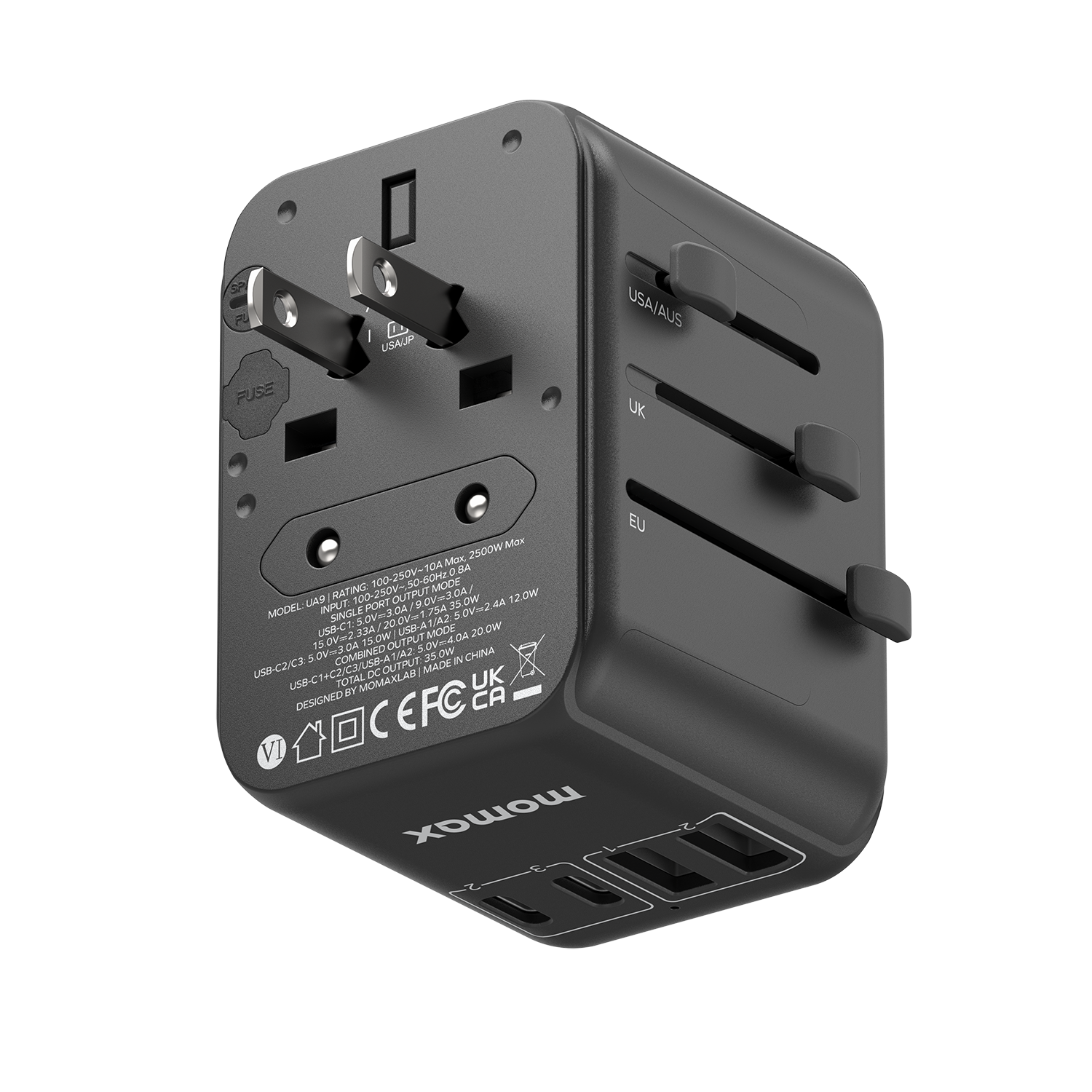 1-World Travel Adapter 35W